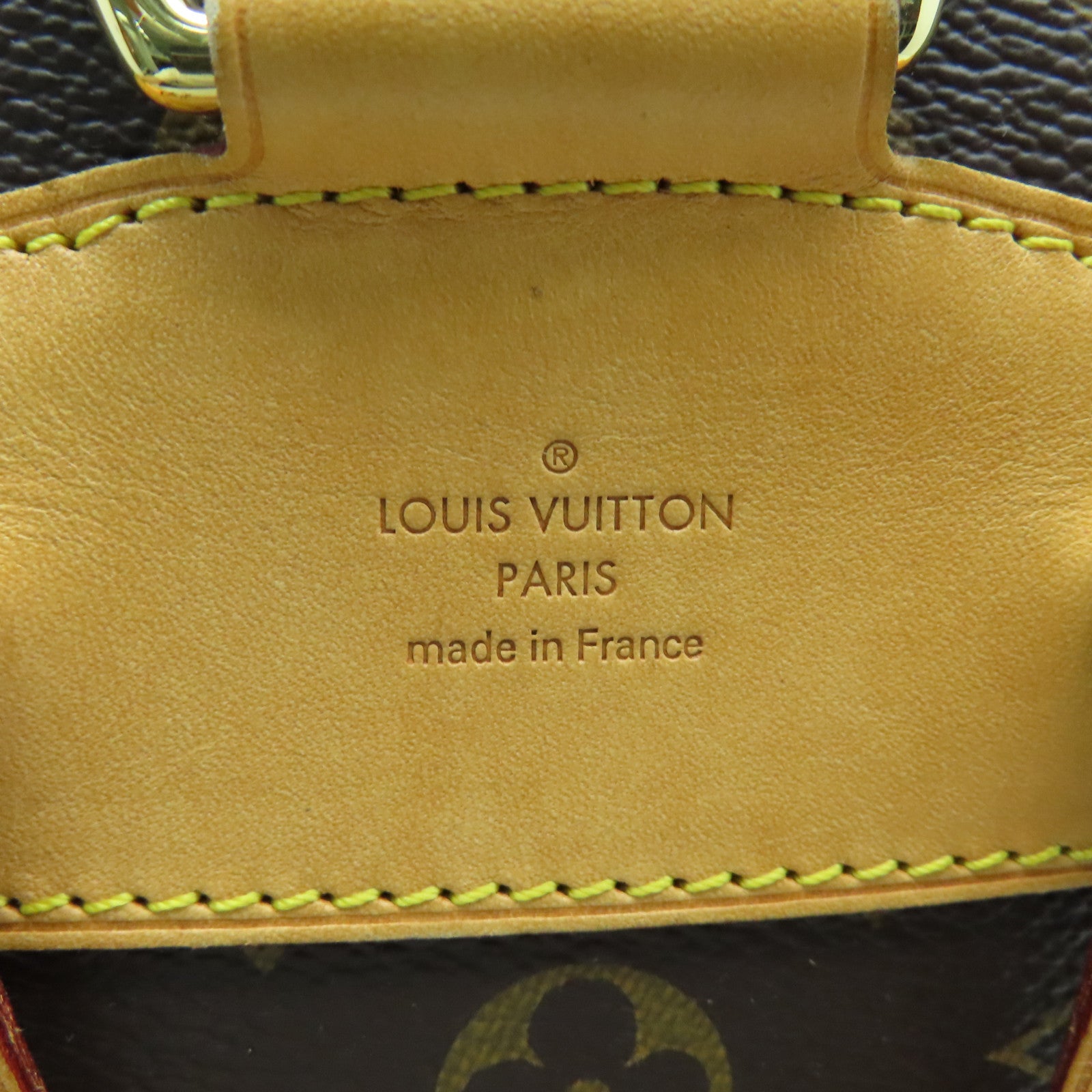 LOUIS VUITTON 【激減優惠】Monogram Montsouris MM金扣背包啡色