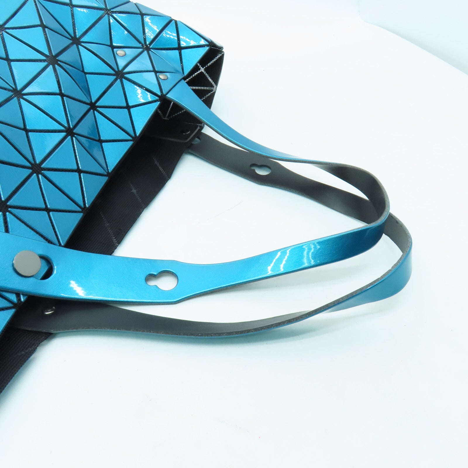 ISSEY MIYAKE PVC Tote Bag銀扣手挽袋綠色