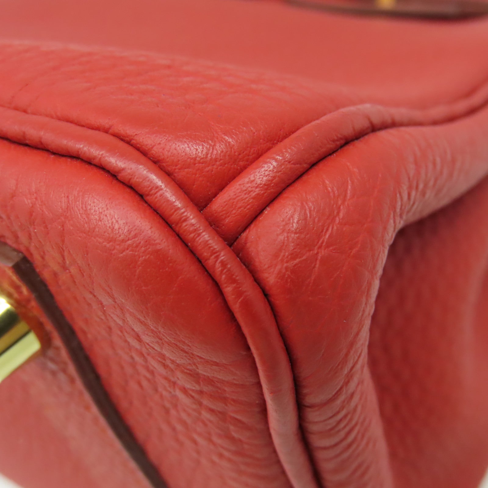 HERMES Togo皮革Birkin 25 Hand Bag金扣手挽袋Rouge Casaque法拉利紅色