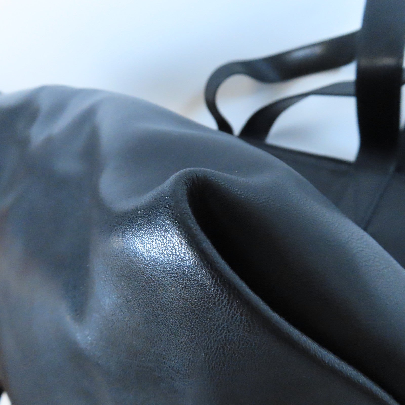 CELINE 牛皮皮革Tote Bag肩背袋黑色