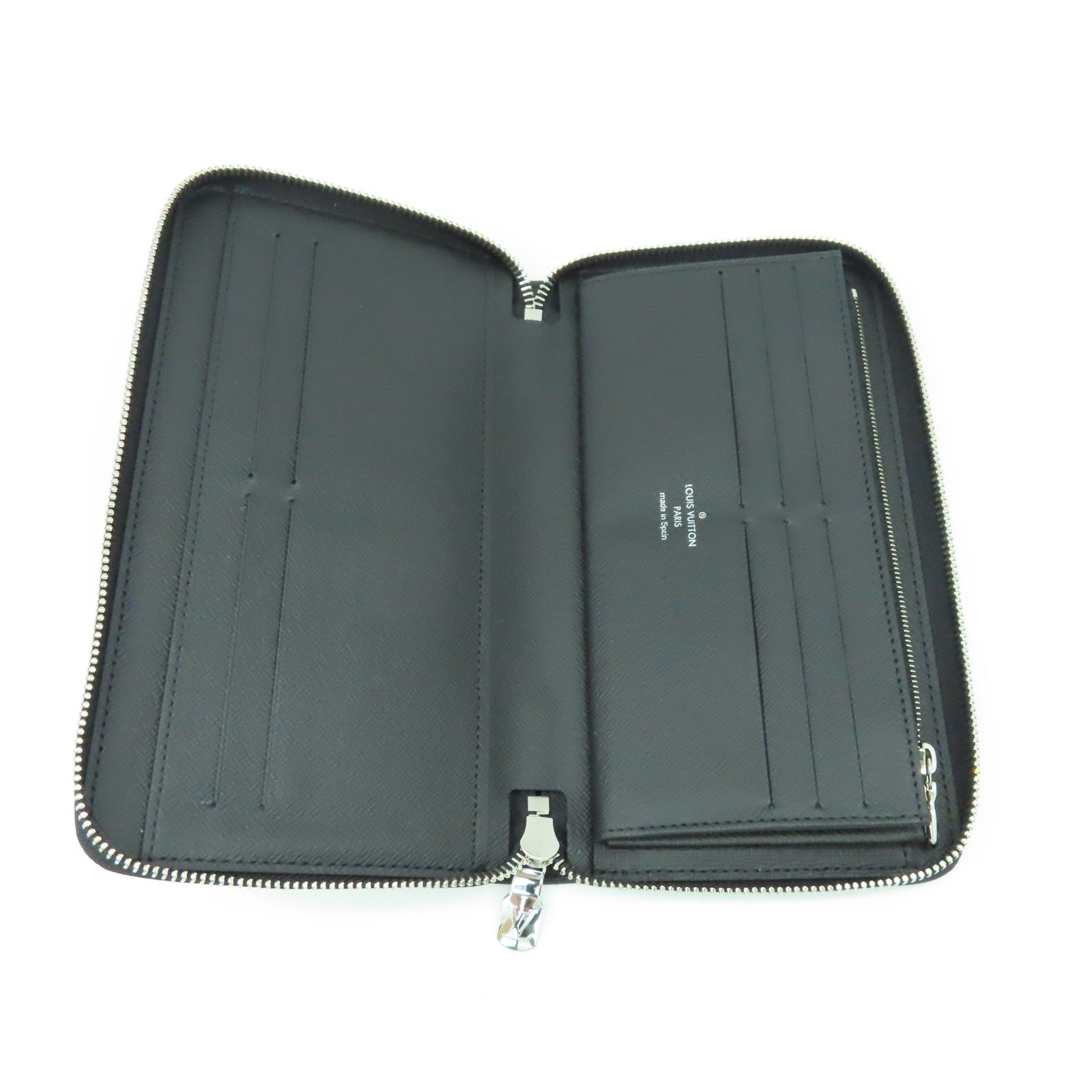 LOUIS VUITTON Damier Graphite Long pocketbook銀扣長錢包黑色
