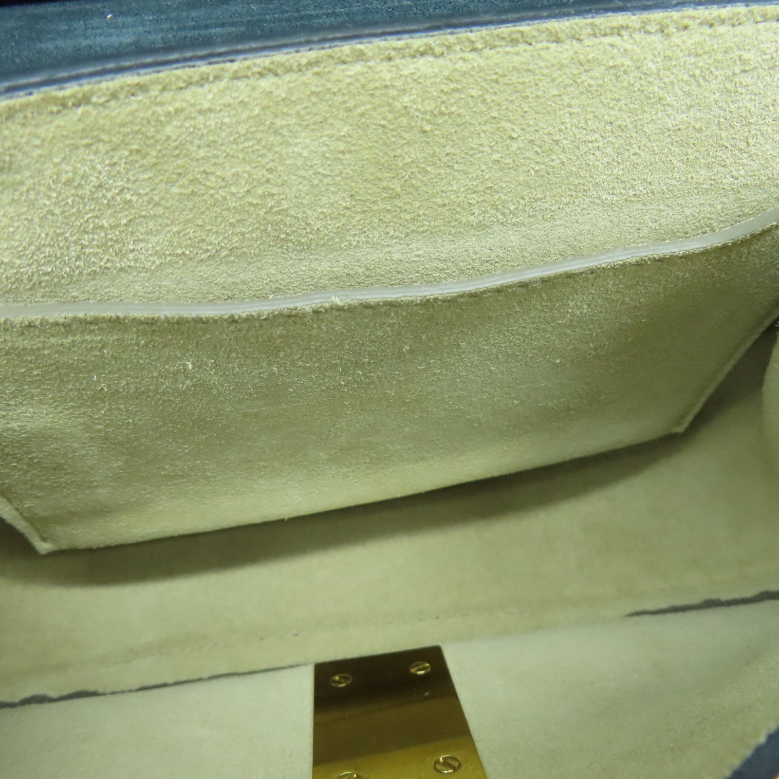 Chloe suede / cowhide leather Shoulder Bag gold buckle shoulder bag teal