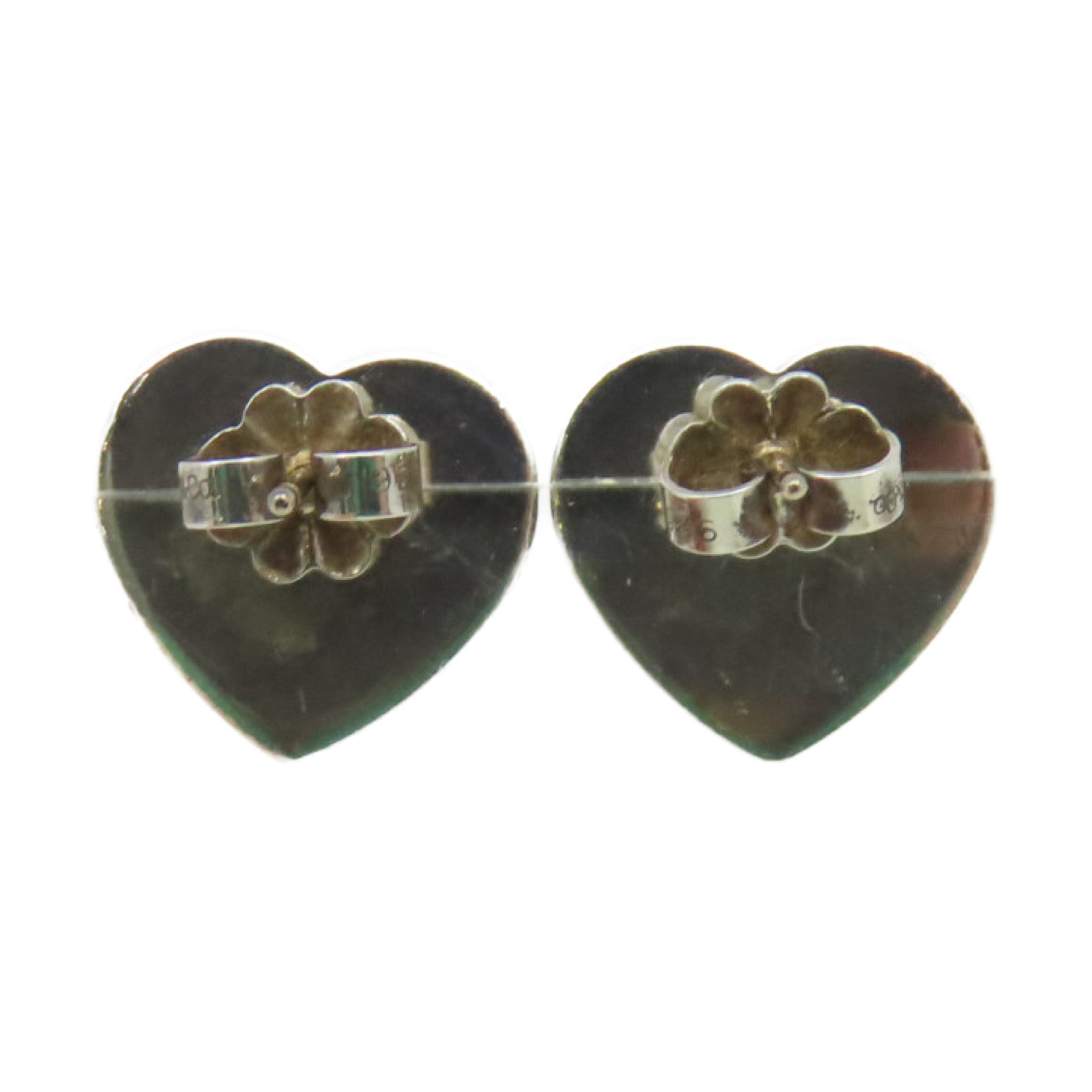 TIFFANY＆CO 925純銀Heart Tag Earrings耳環