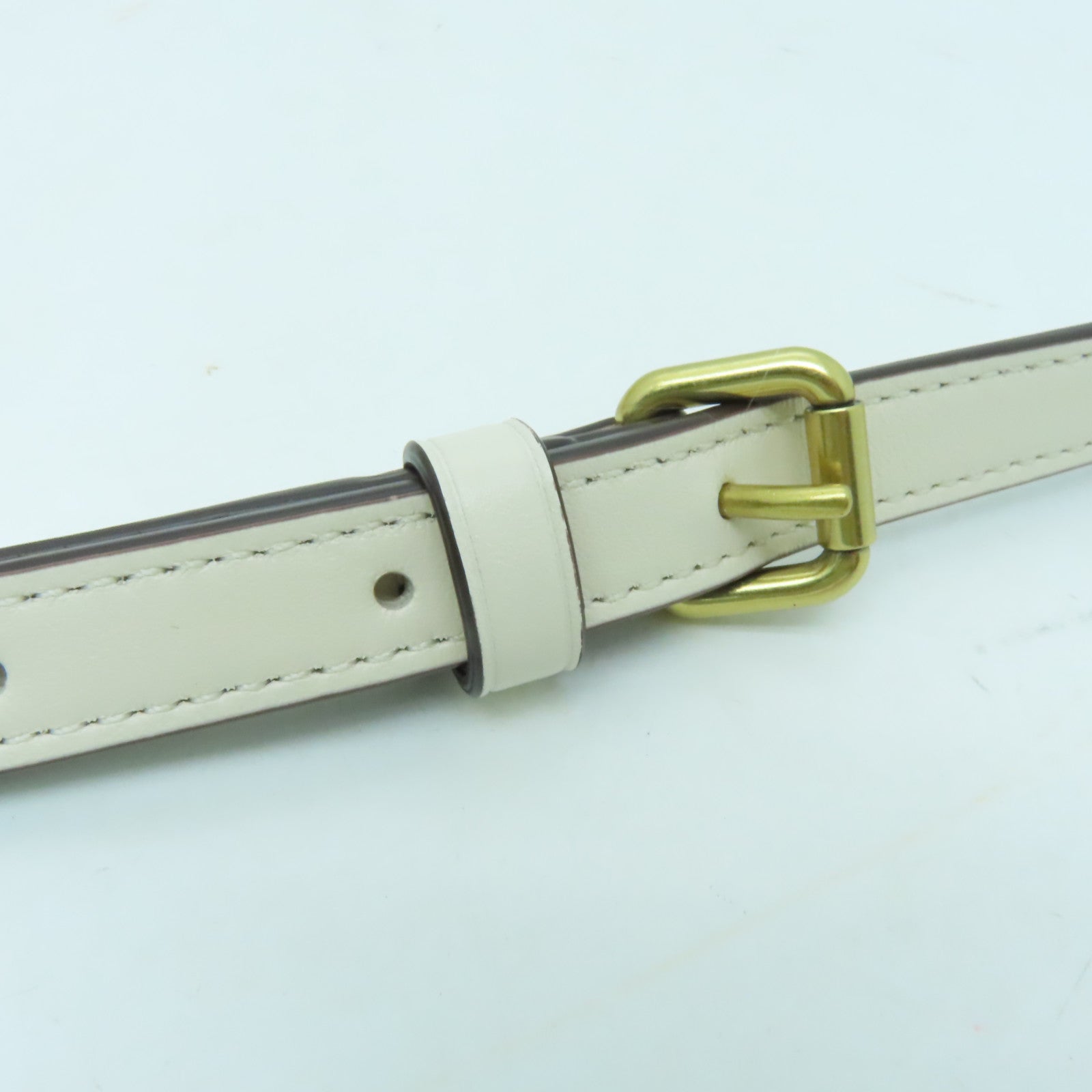 COACH 牛皮皮革2 Way Shoulder金扣手挽肩背兩用袋奶油色