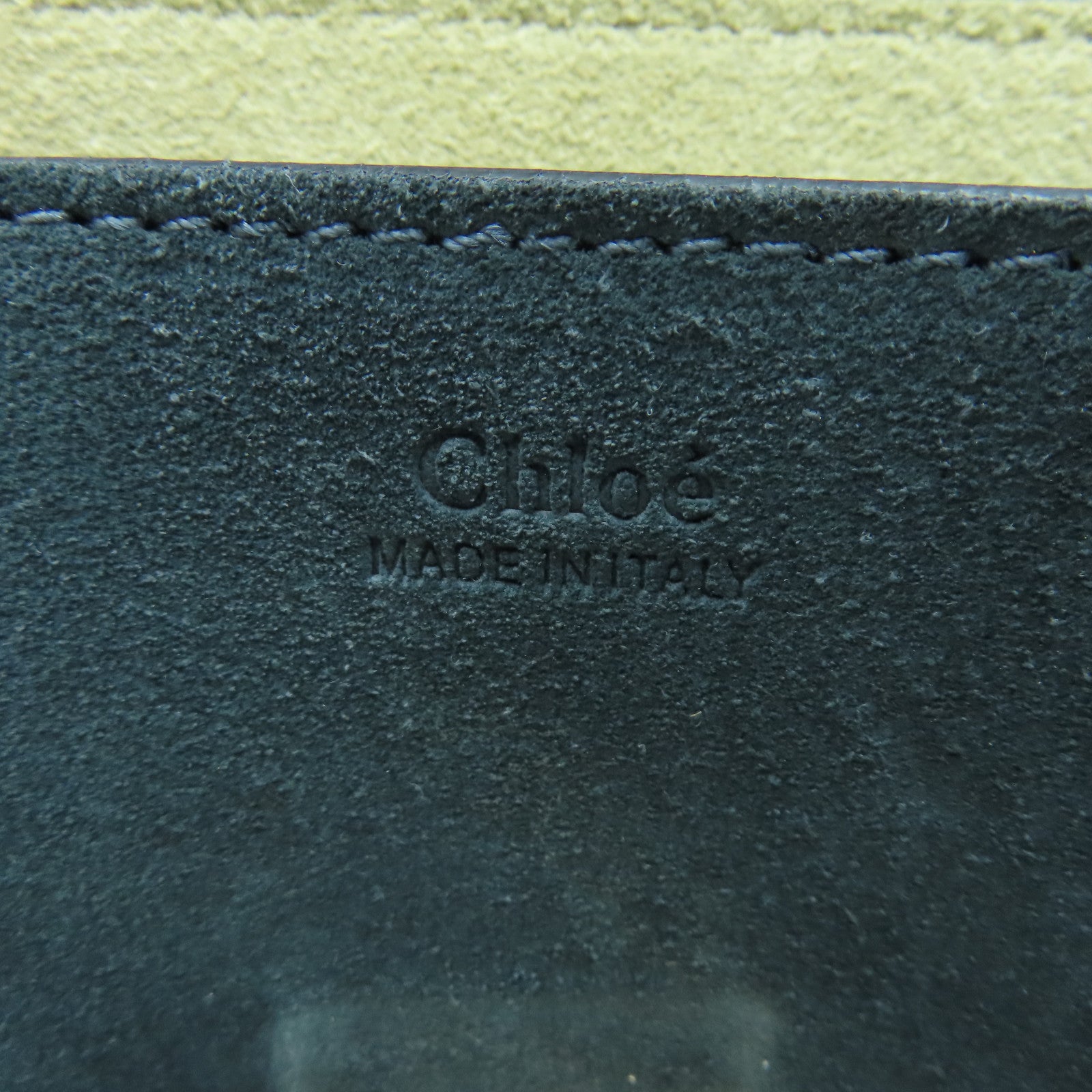 Chloe suede / cowhide leather Shoulder Bag gold buckle shoulder bag teal