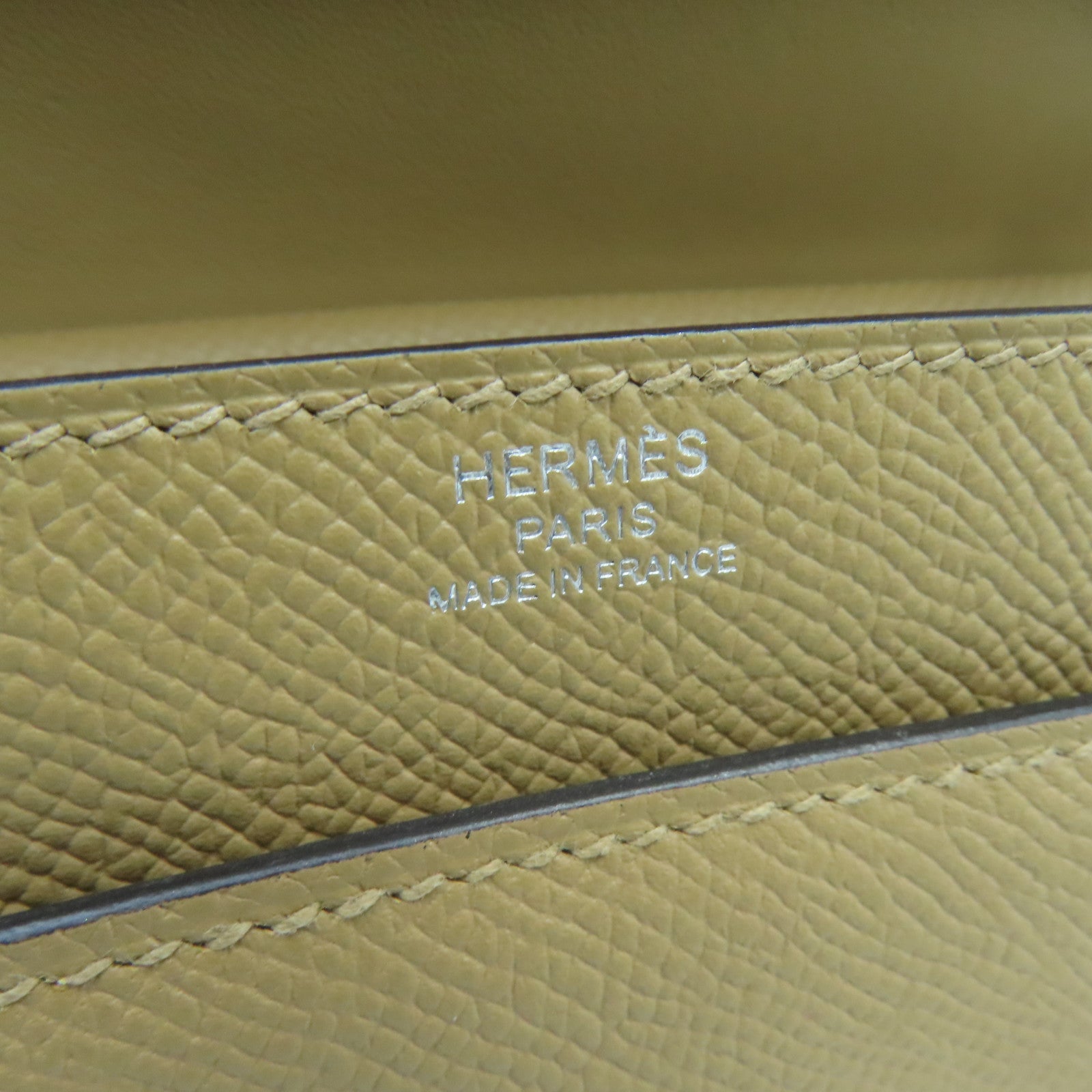HERMES 【激減優惠】Epsom皮革Verroy 21銀扣肩背袋奶茶色