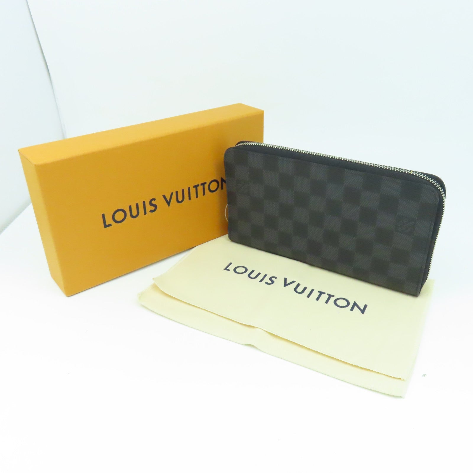 LOUIS VUITTON Damier Graphite Long pocketbook銀扣長錢包黑色