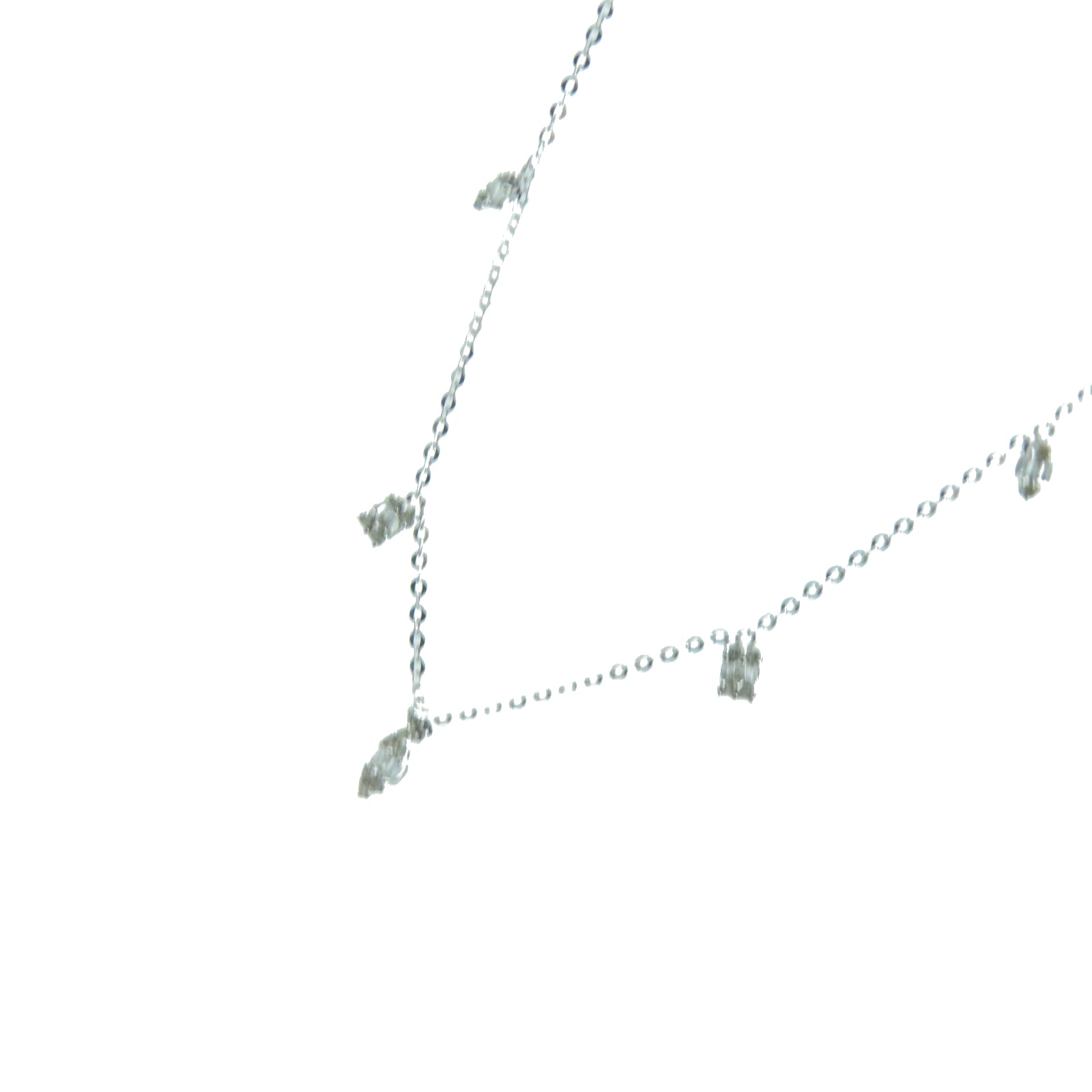 JEWELRY 【激减优惠】18K白金0.19ct钻石颈链