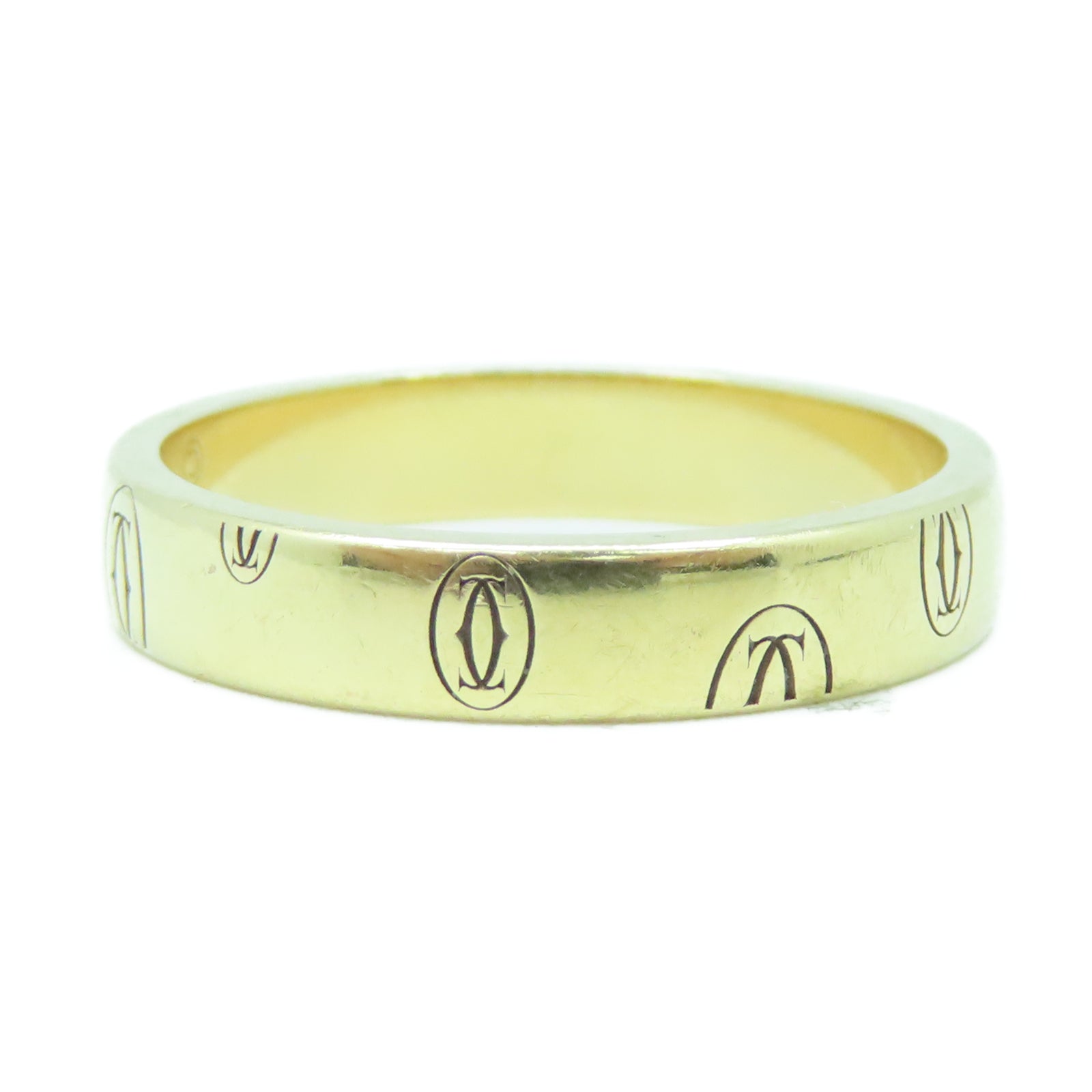 CARTIER 18K黃金HappyBirthday Ring戒指US#8.5