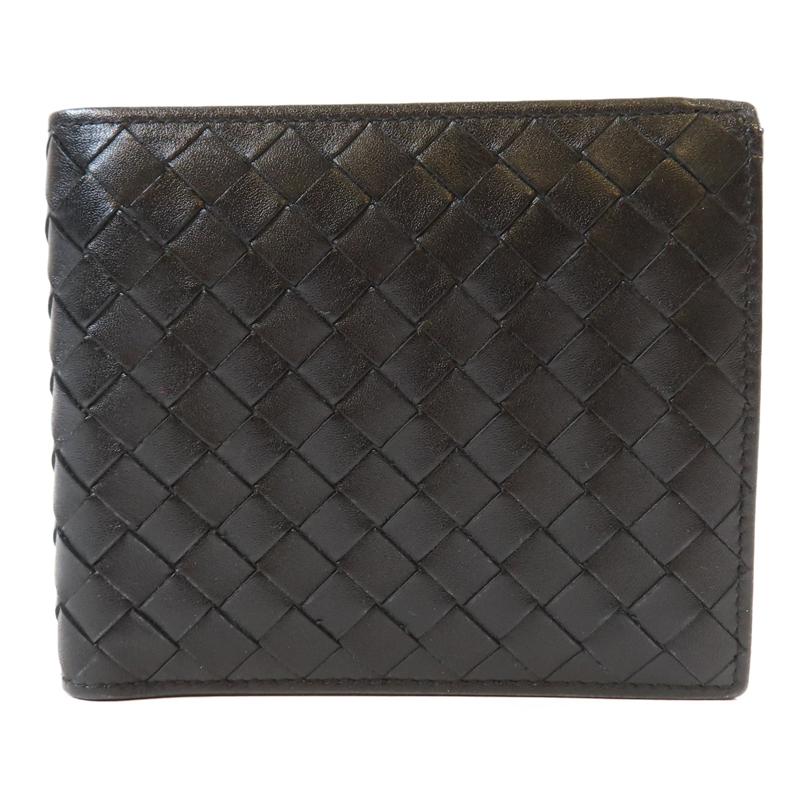 BOTTEGA VENETA 織紋牛皮皮革Wallet錢包黑色