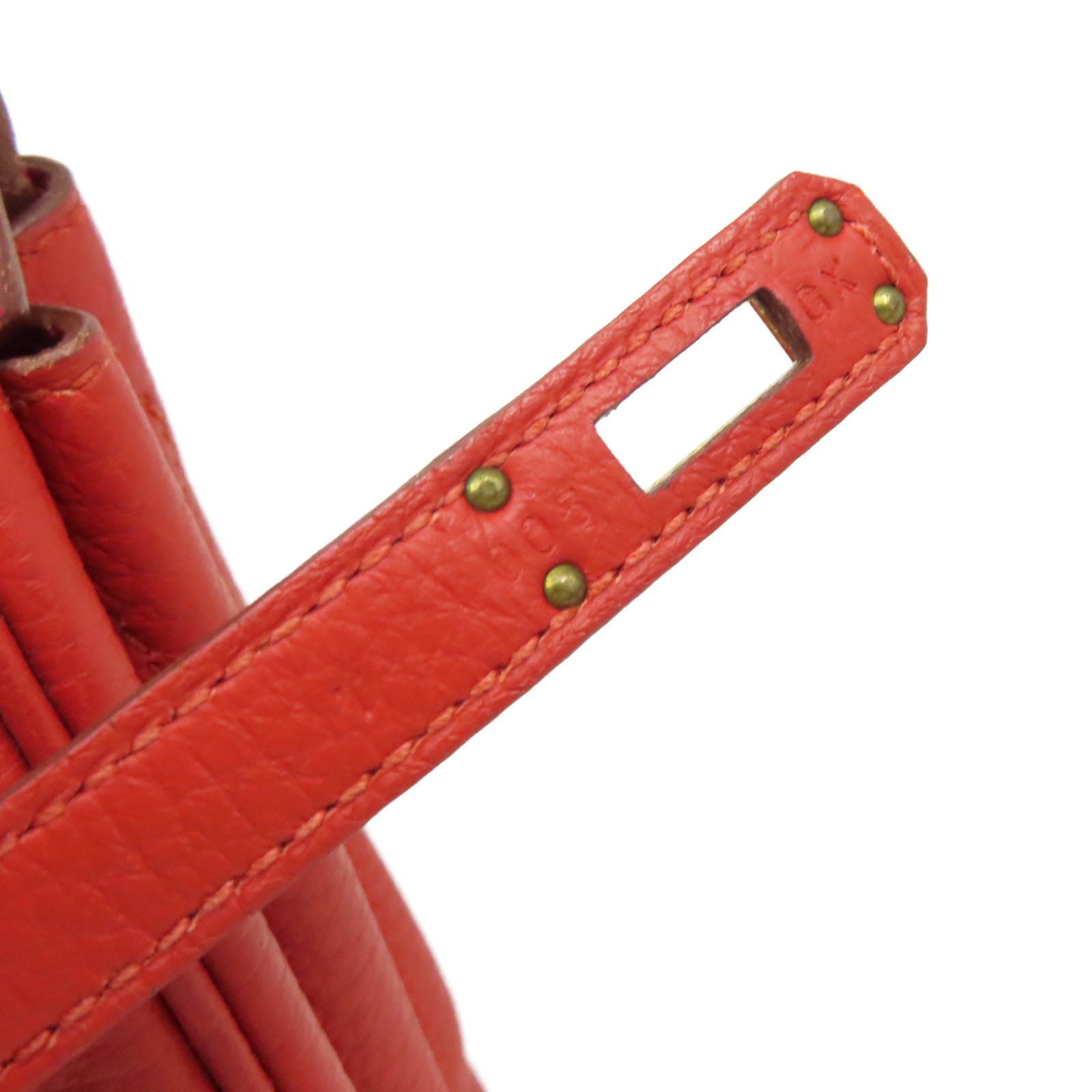HERMES Togo皮革Birkin 25 Hand Bag金扣手挽袋Rouge Casaque法拉利紅色