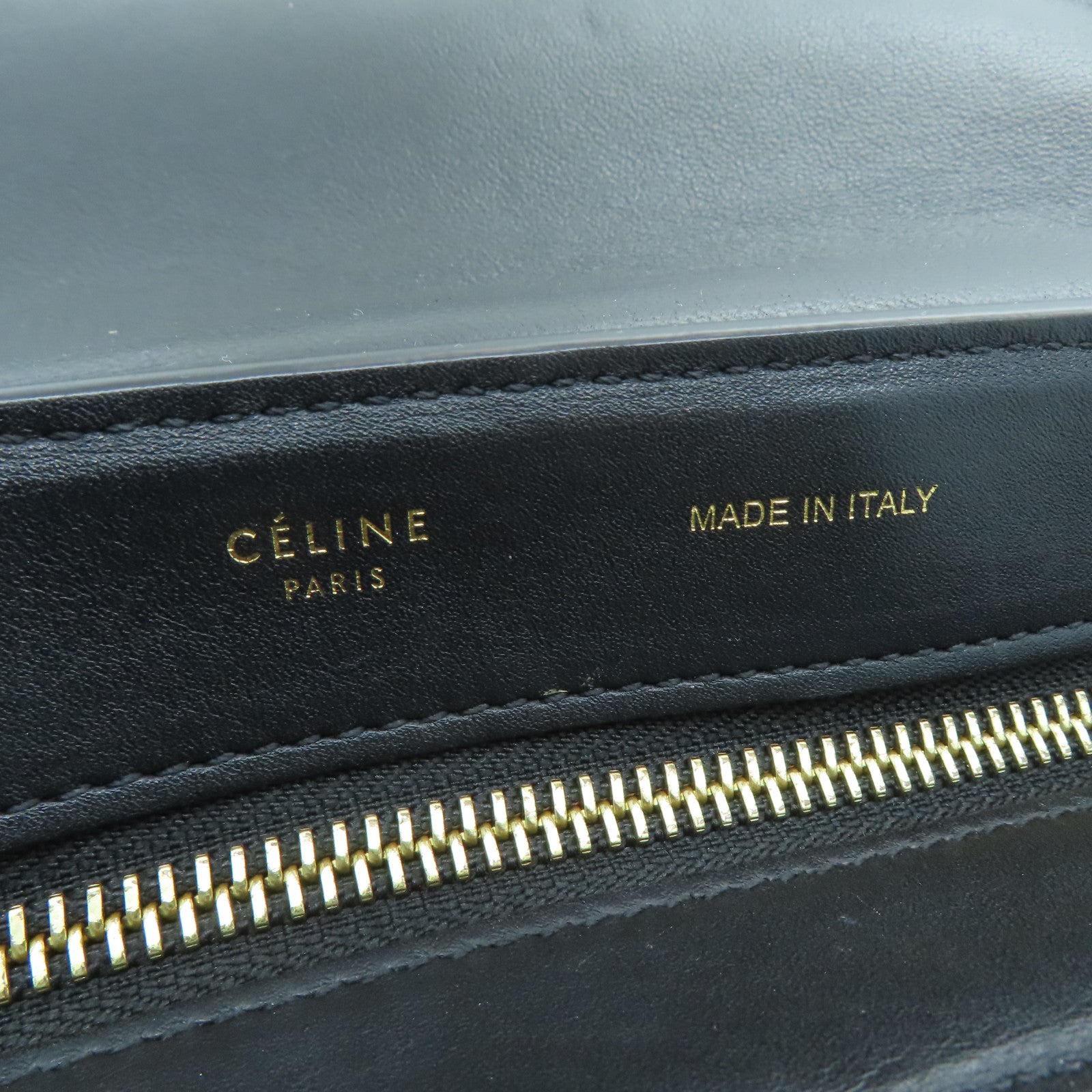 CELINE 牛皮皮革Trapze金扣手挽肩背两用袋浅蓝色/黑色/啡色