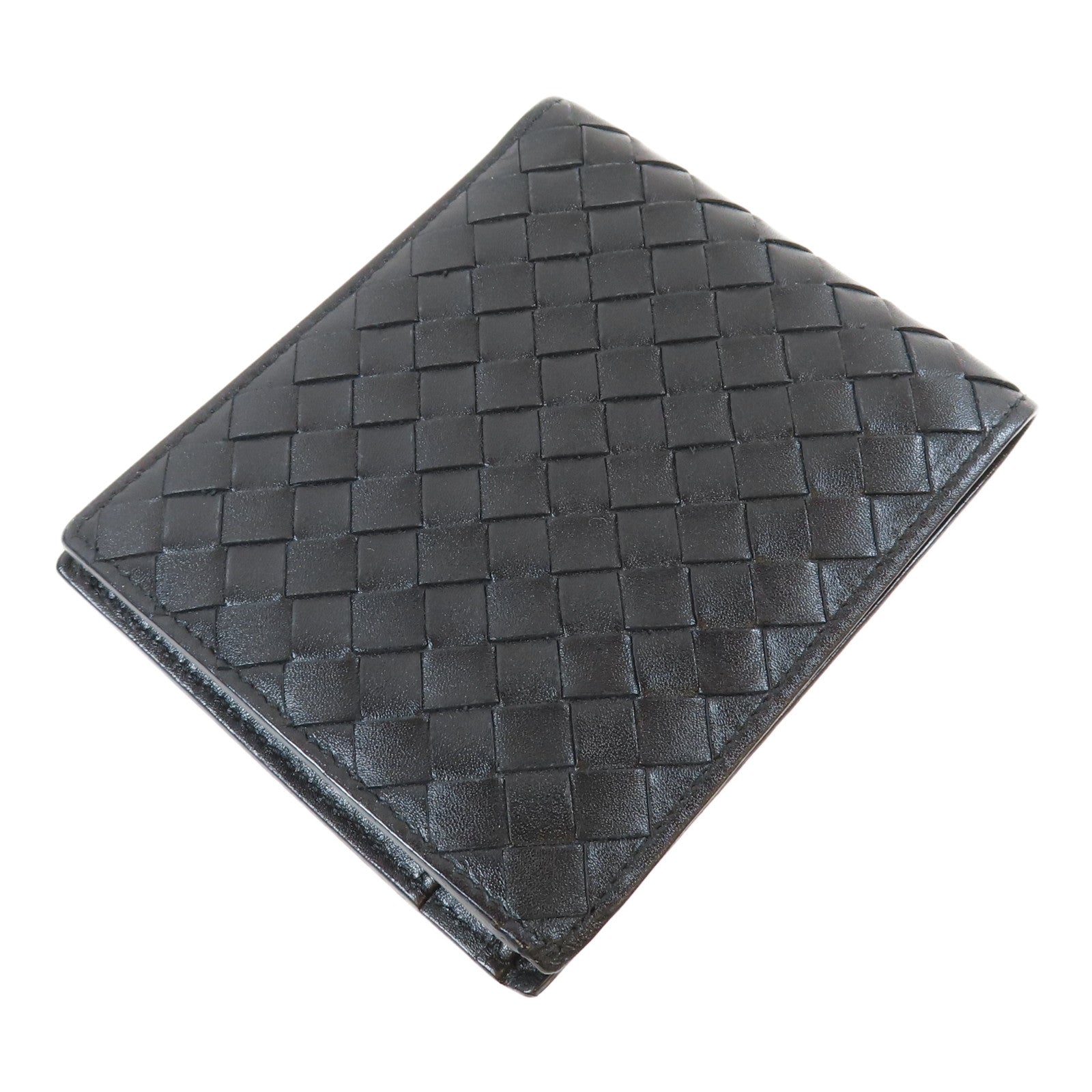 BOTTEGA VENETA 織紋牛皮皮革Wallet錢包黑色