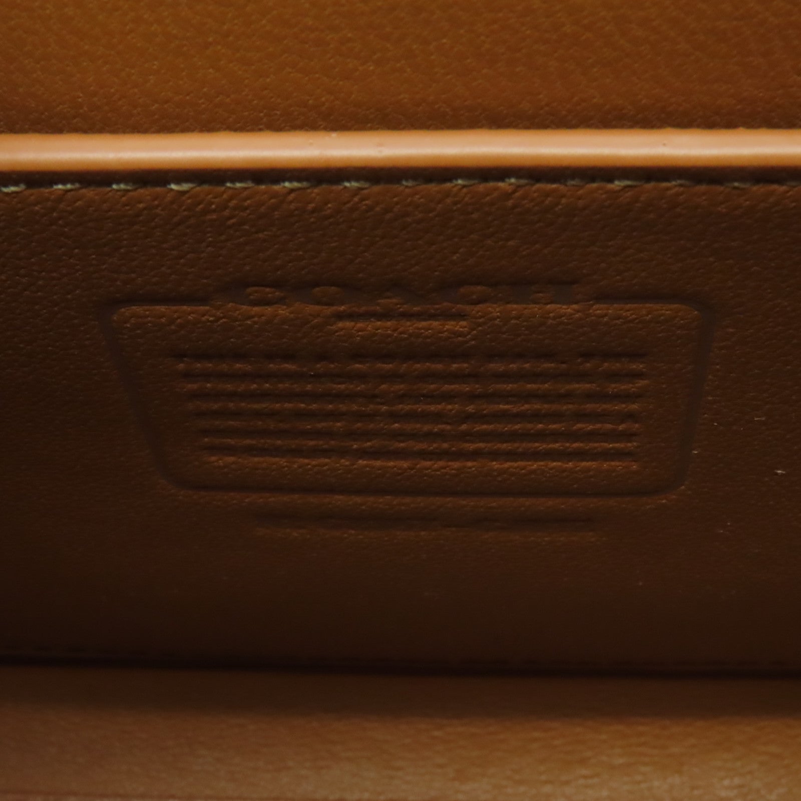 COACH 牛皮皮革2 Way Shoulder金扣手挽肩背兩用袋奶油色