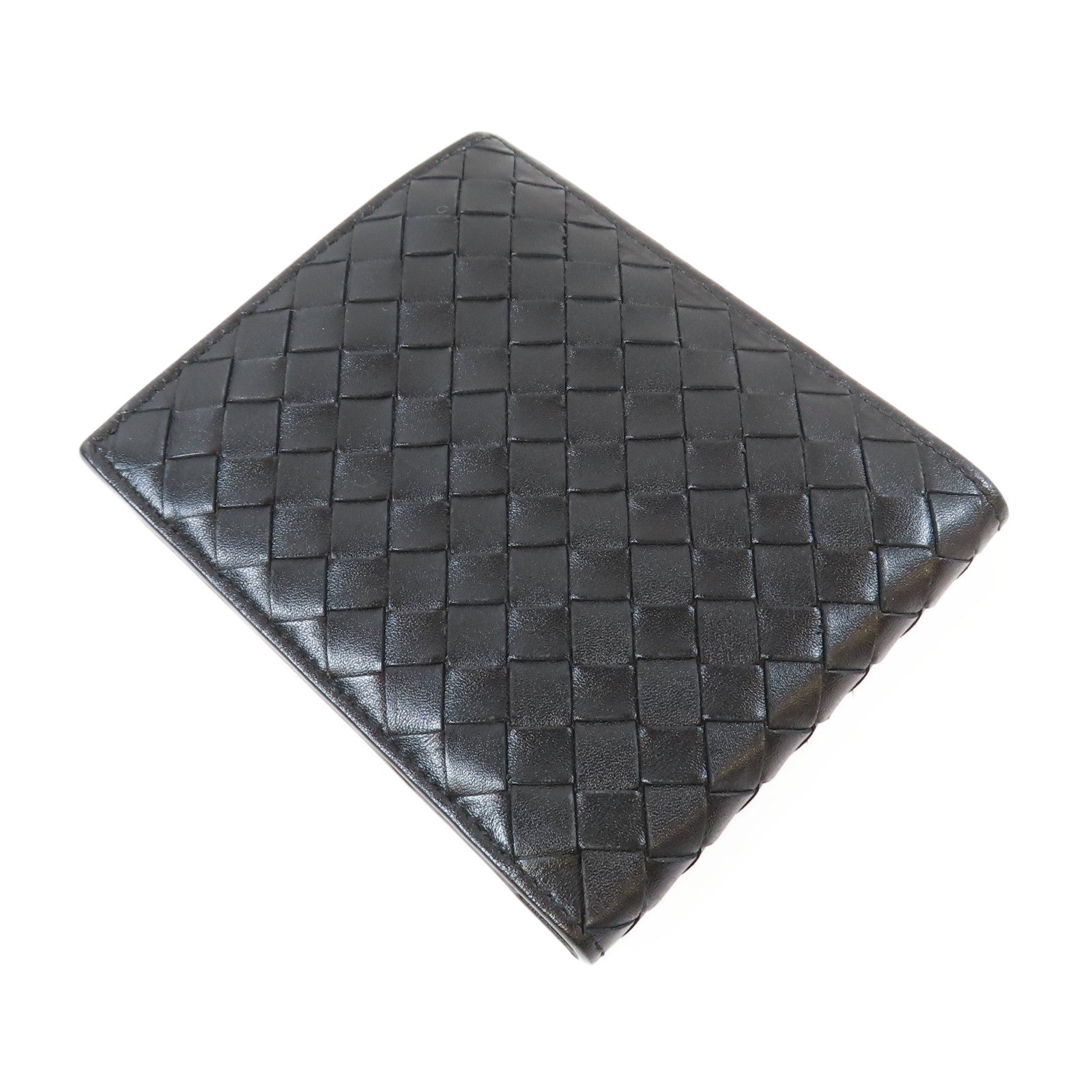 BOTTEGA VENETA 織紋牛皮皮革Wallet錢包黑色