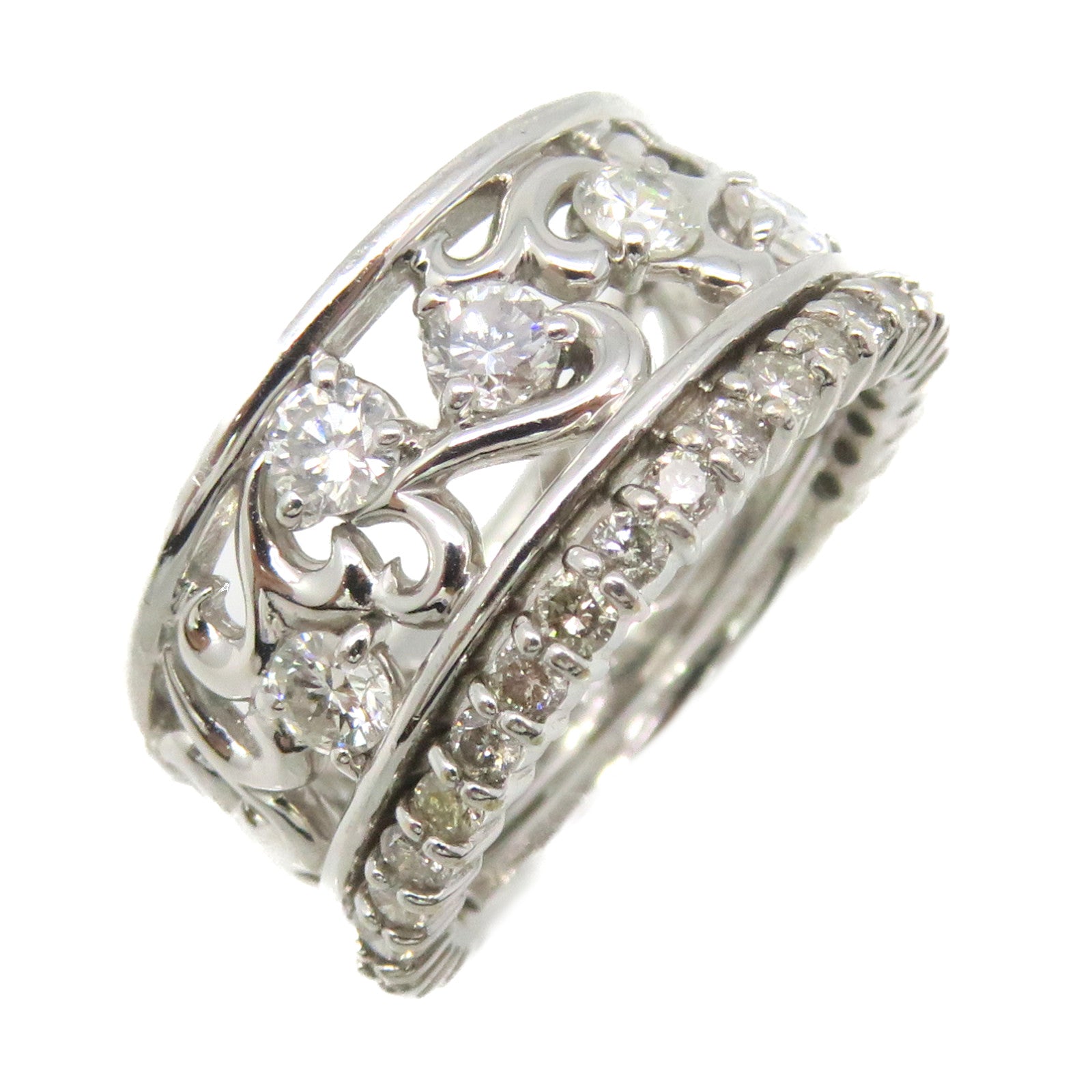 JEWELRY 18K白金/0.532ct钻石Diamond Ring戒指US#6