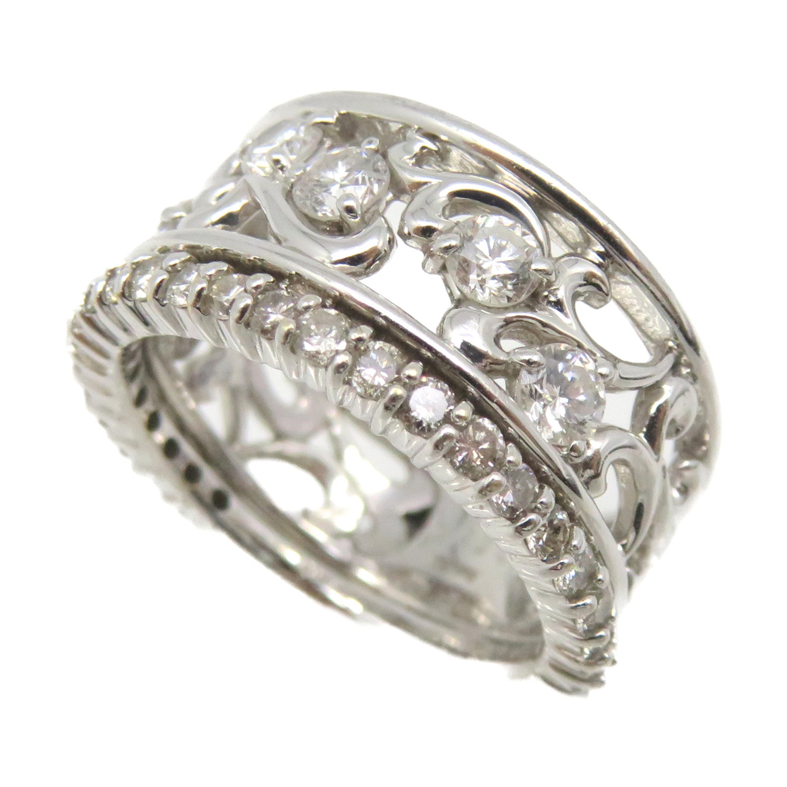 JEWELRY 18K白金/0.532ct钻石Diamond Ring戒指US#6
