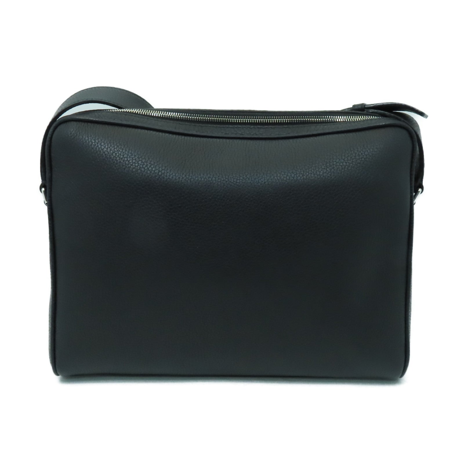 BALLY 牛皮皮革Shoulder Bag銀扣肩背袋黒色