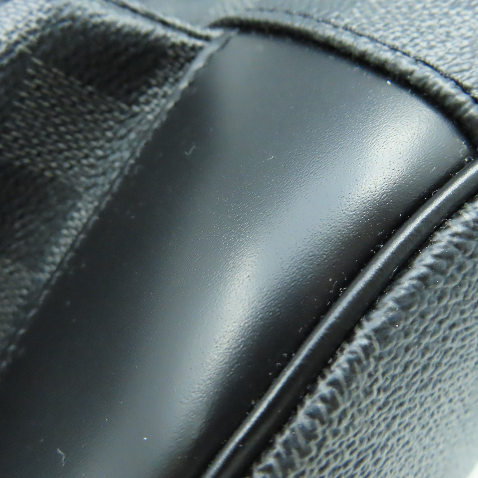 LOUIS VUITTON Damier Graphite Christopher MM銀扣背包黑色