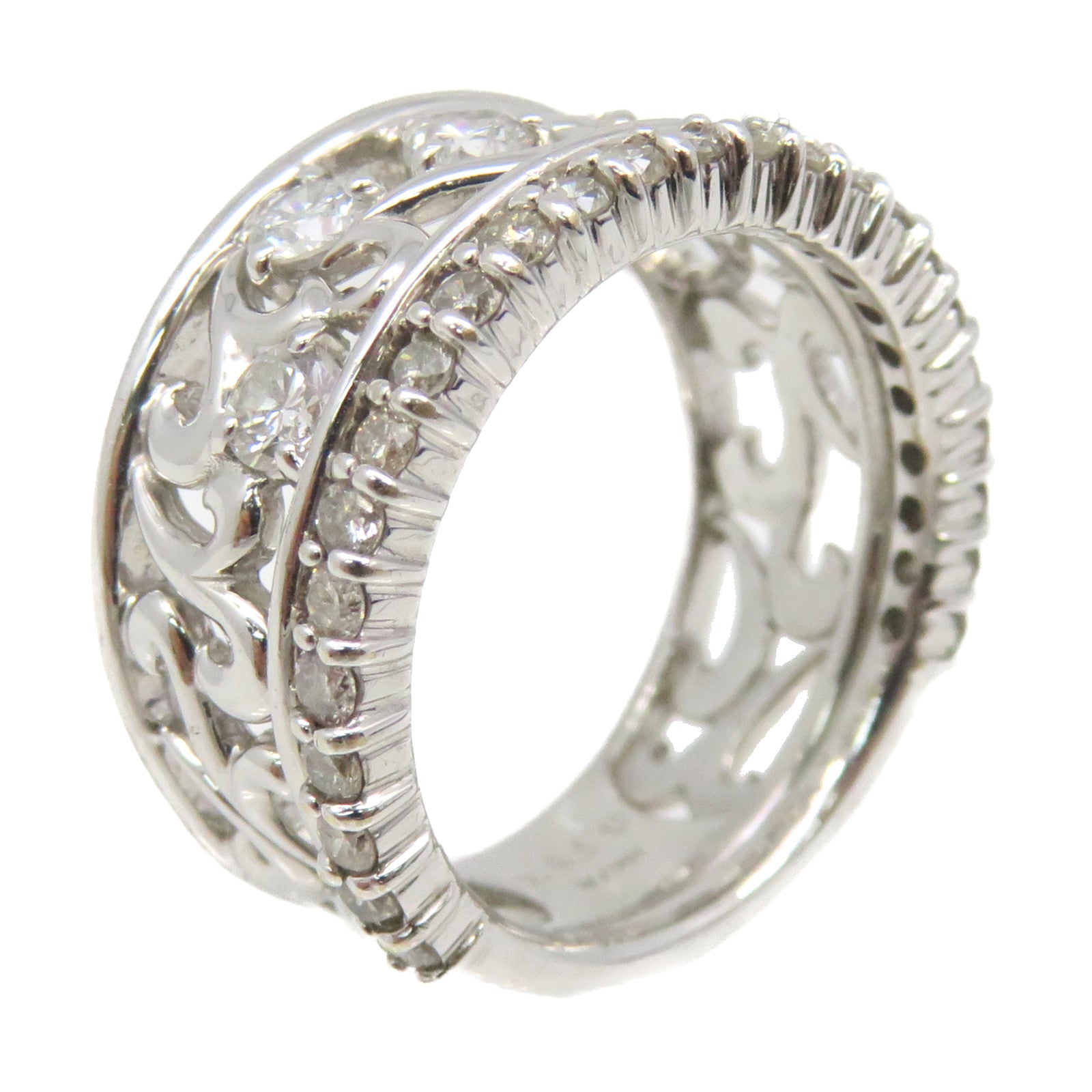 JEWELRY 18K白金/0.532ct钻石Diamond Ring戒指US#6