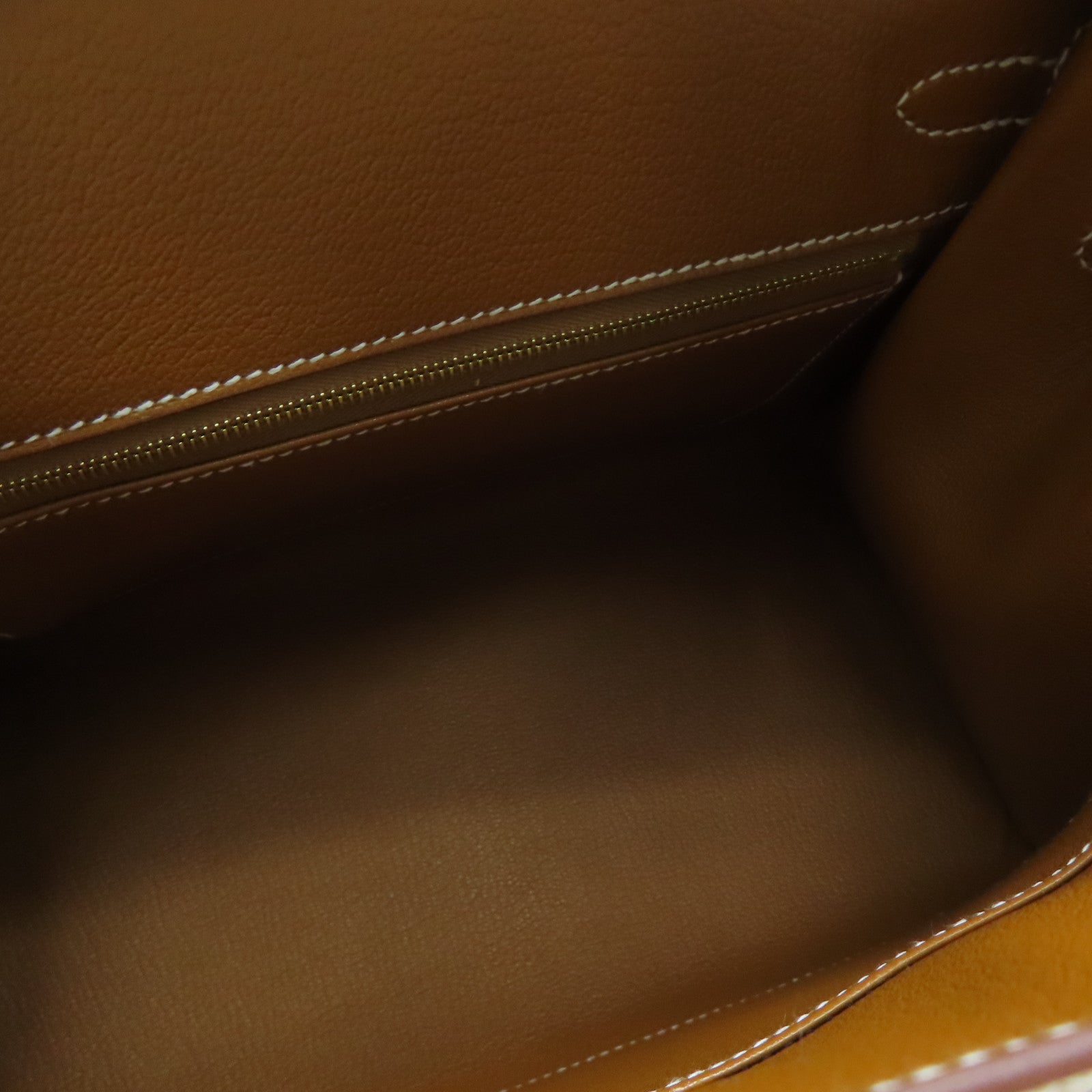 HERMES Epsom Leather Birkin 25 Gold Buckle Hand Bag Gold/Brown