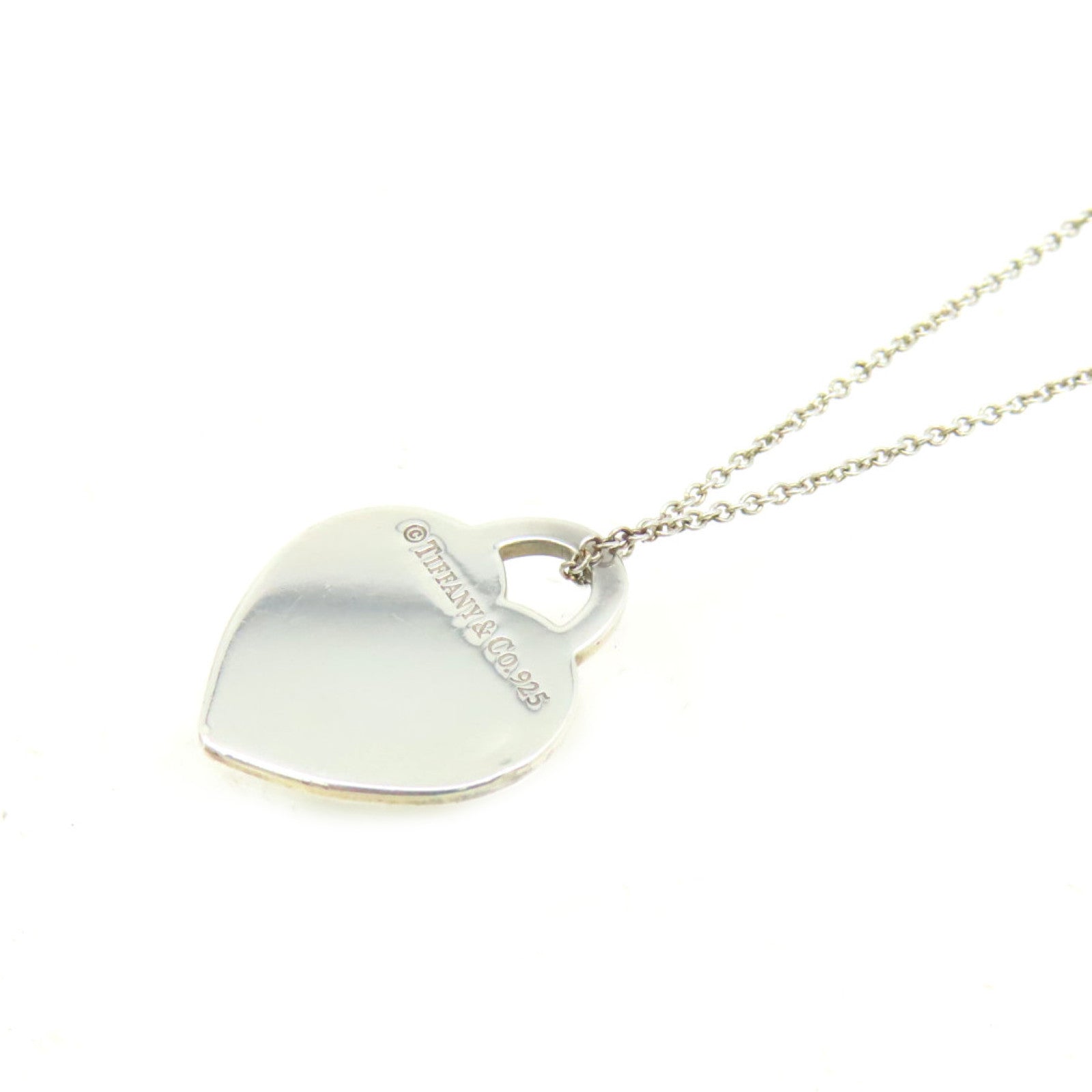 TIFFANY＆CO 925純銀I Love You Heart Necklace項鍊