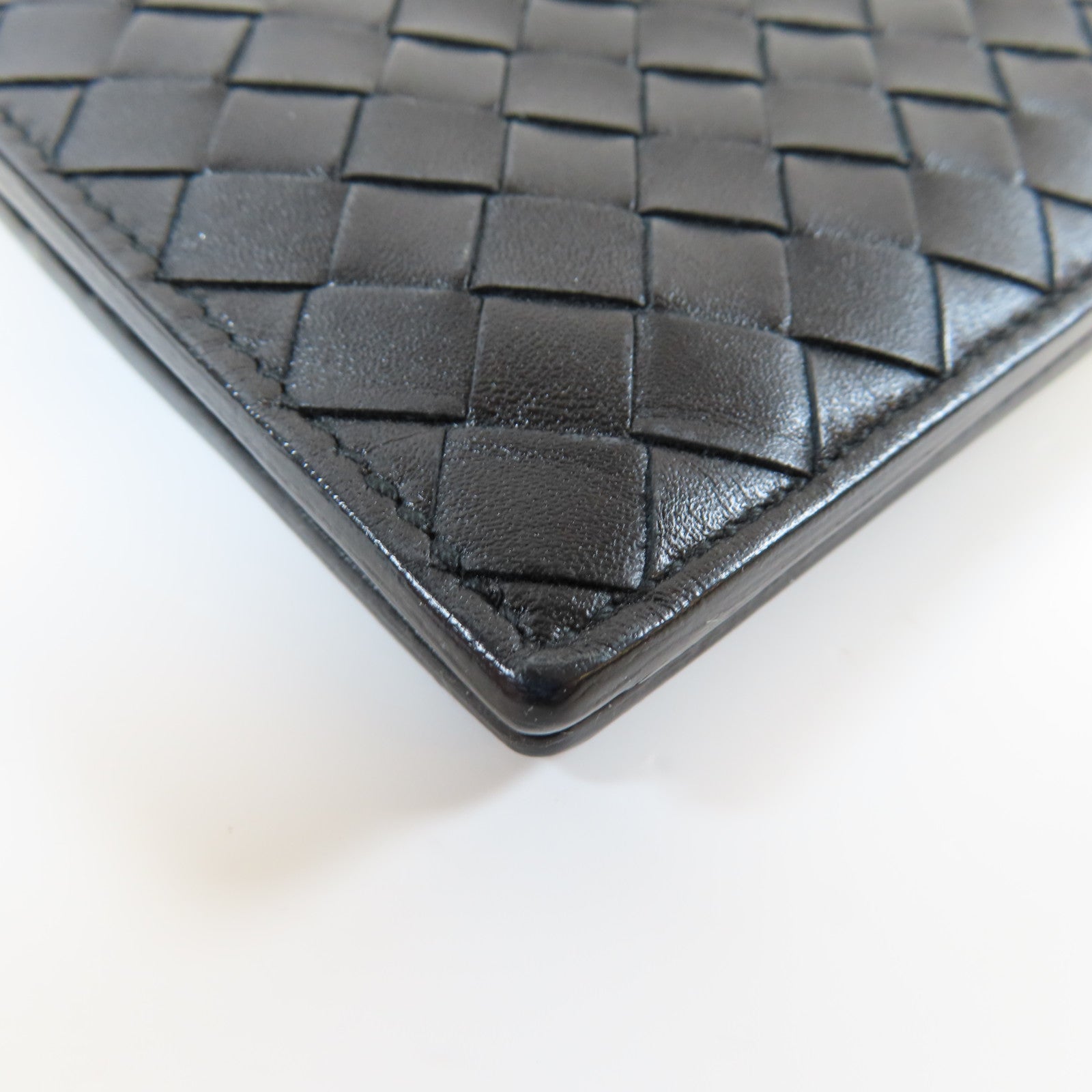BOTTEGA VENETA 織紋牛皮皮革Wallet錢包黑色