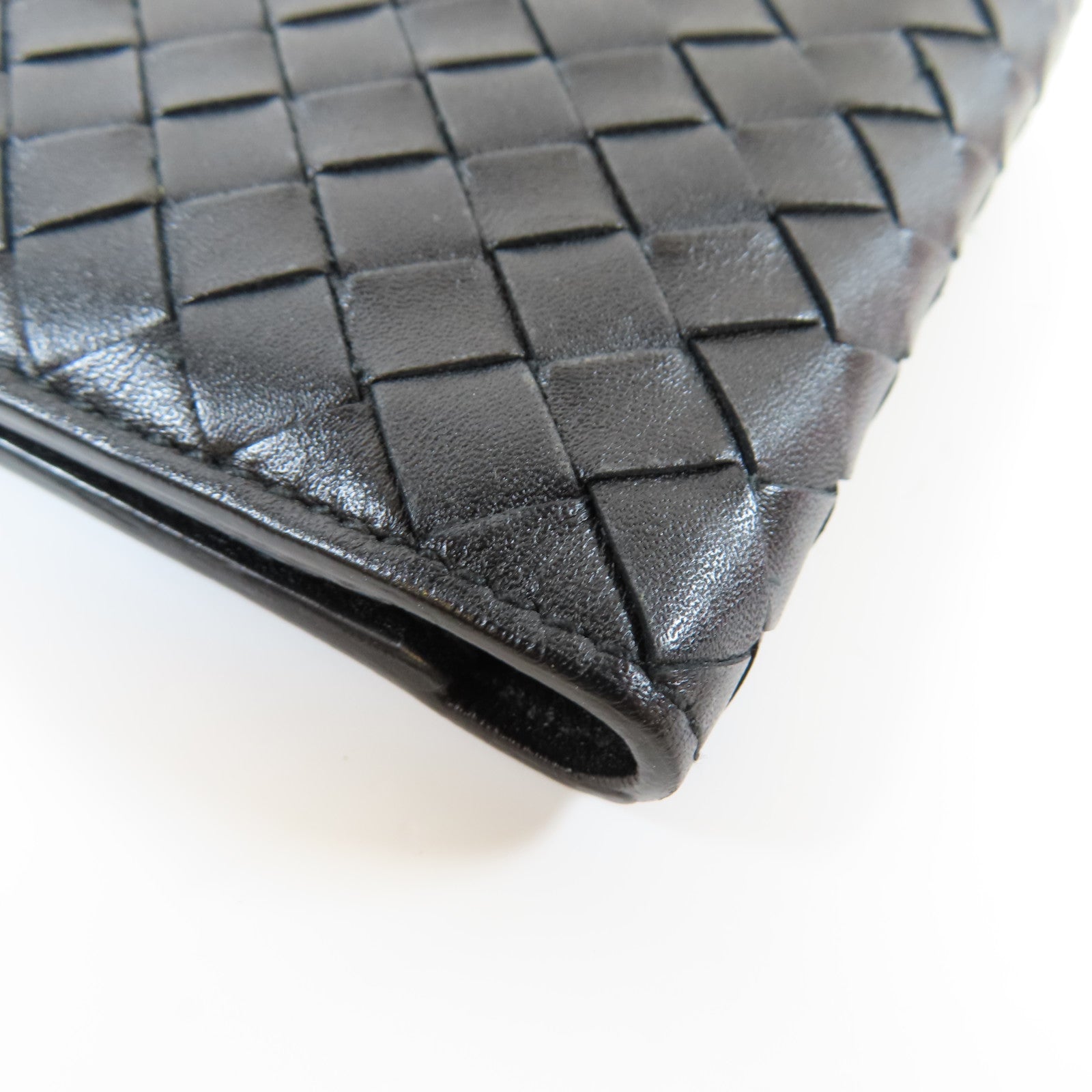 BOTTEGA VENETA 織紋牛皮皮革Wallet錢包黑色
