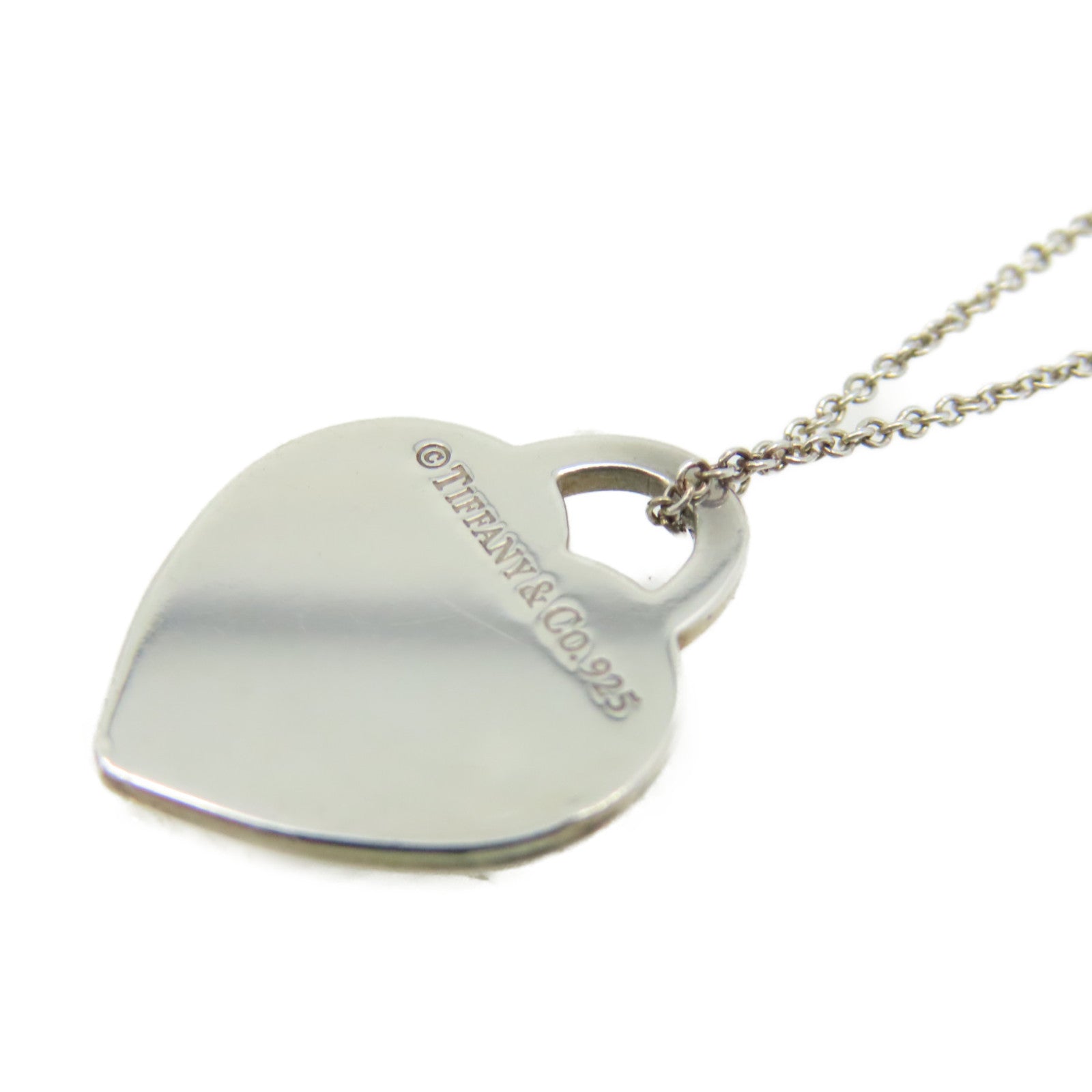TIFFANY＆CO 925純銀I Love You Heart Necklace項鍊