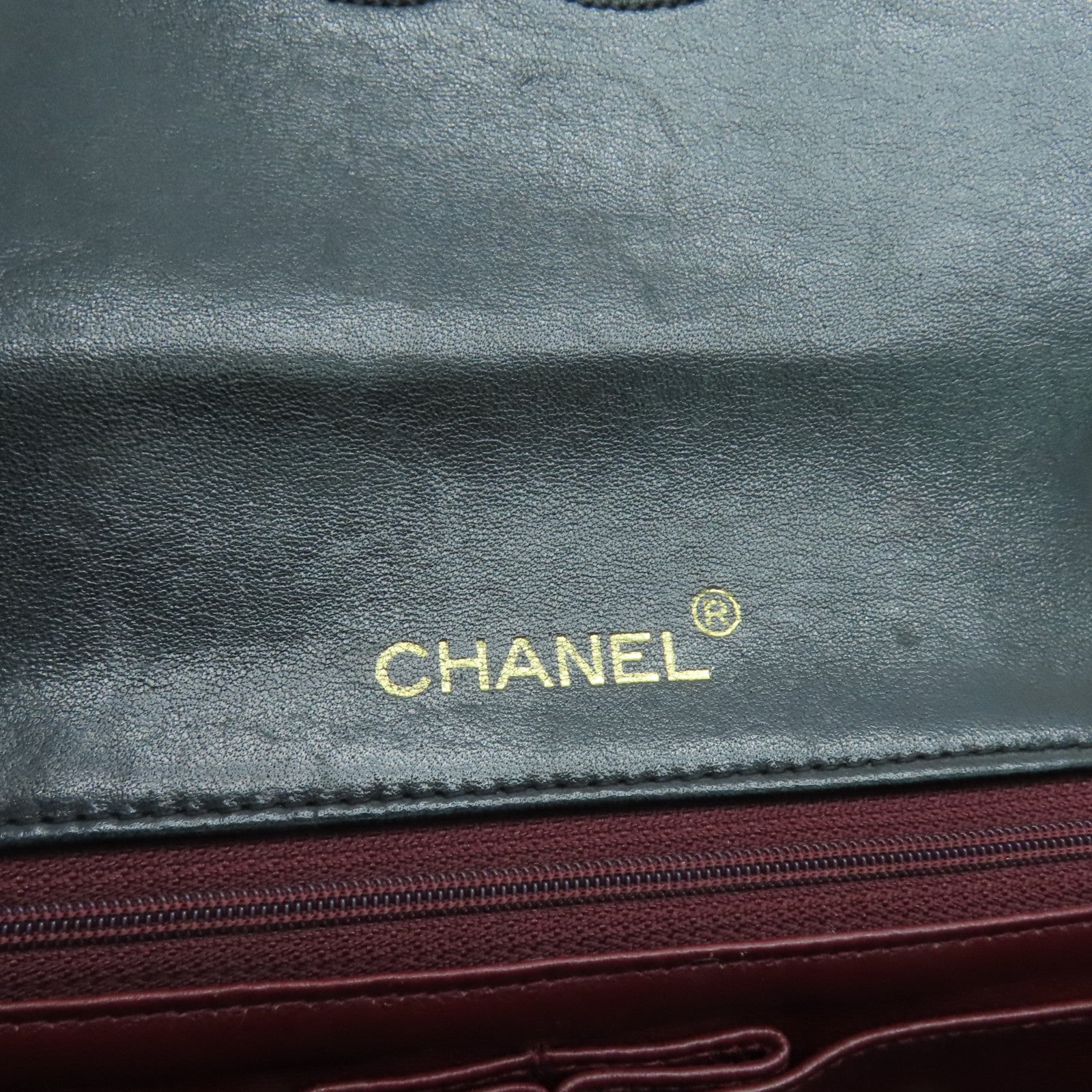 CHANEL 【激減優惠】菱格羊皮皮革Chain Shoulder金扣肩背袋黑色