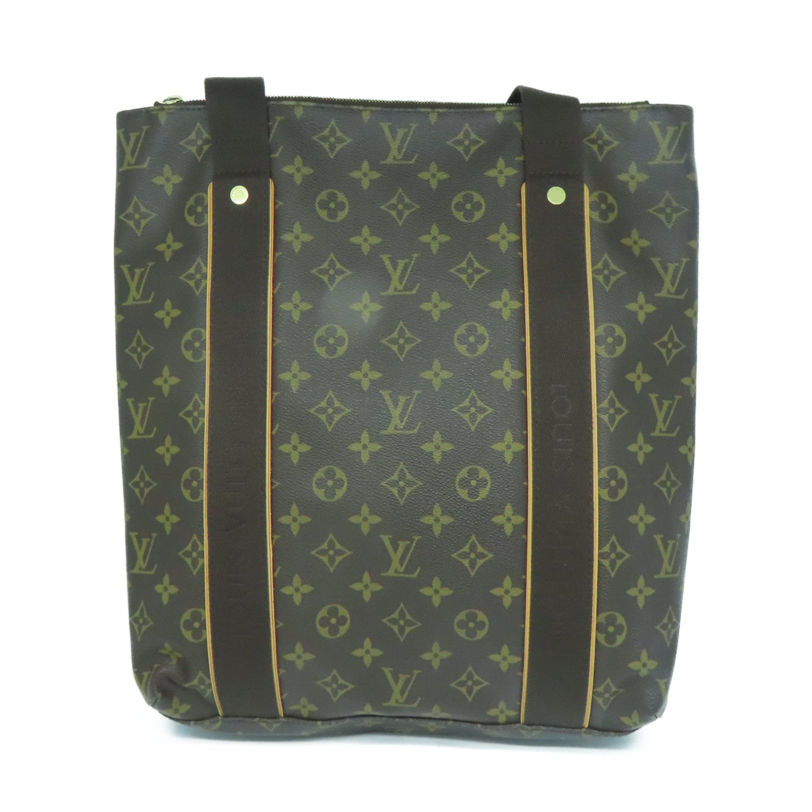 LOUIS VUITTON Monogram Beaubourg金扣手挽袋啡色