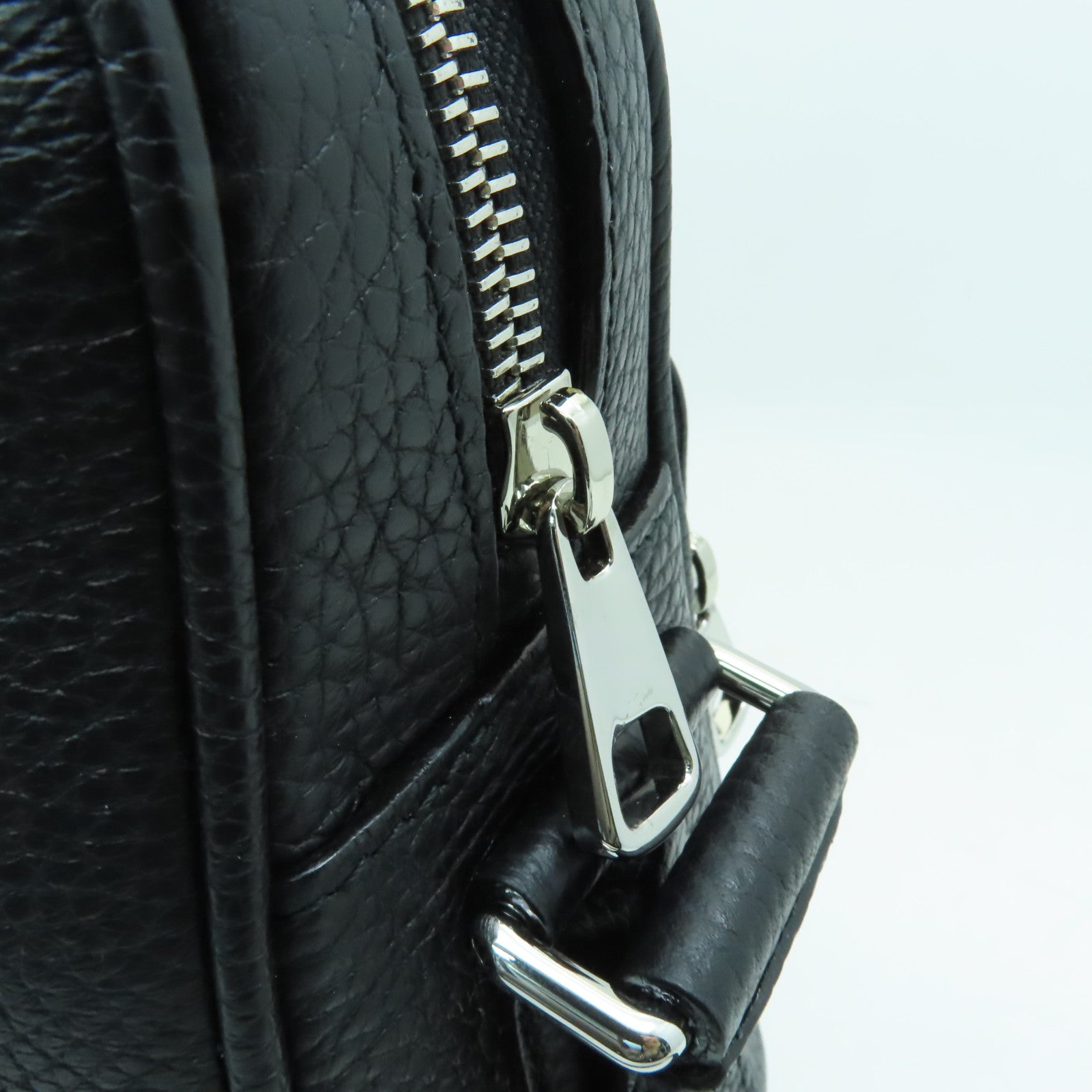 BALLY 牛皮皮革Shoulder Bag銀扣肩背袋黒色