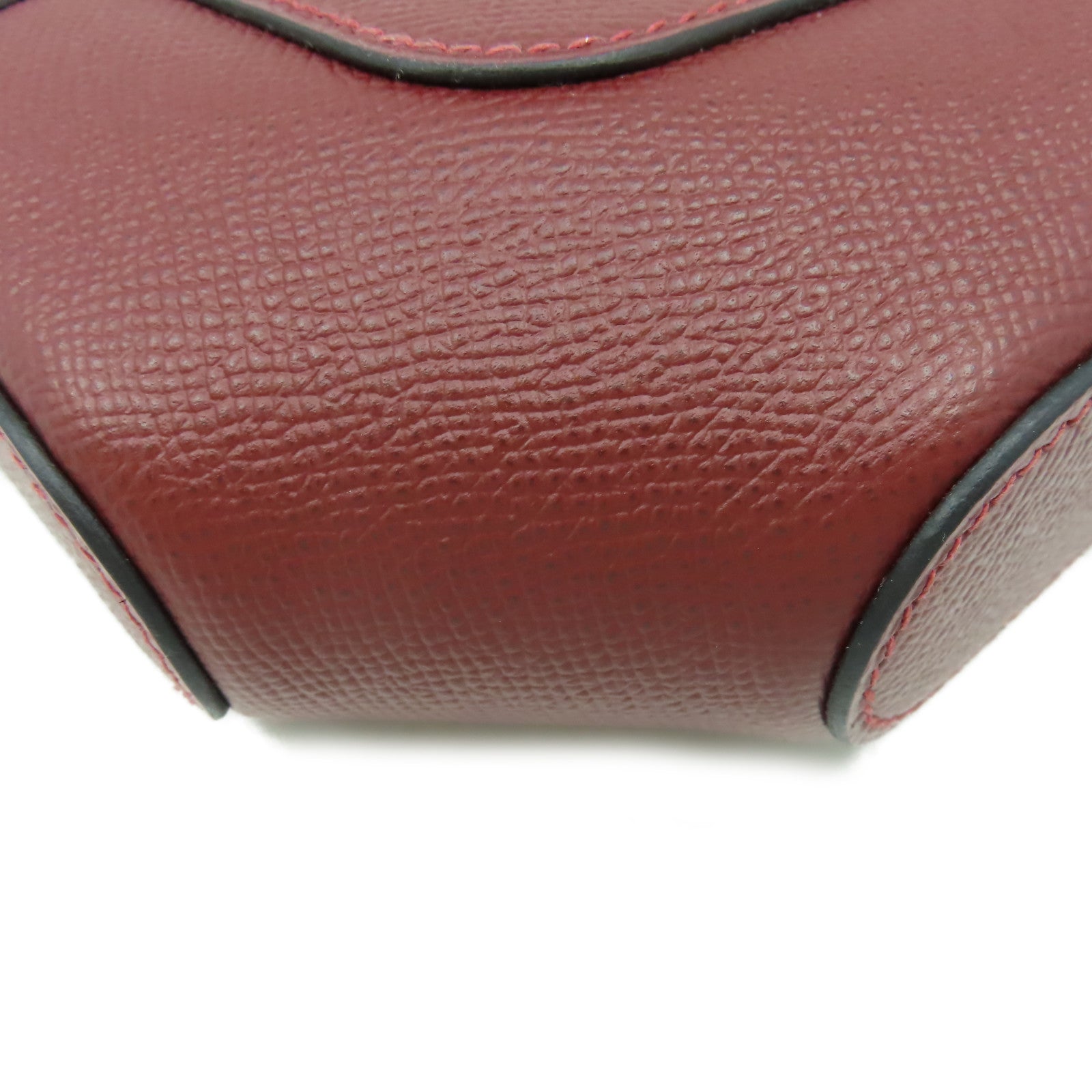 HERMES Epsom皮革Octogone Shoulder Bag肩背袋Rouge Grenat紅石榴色