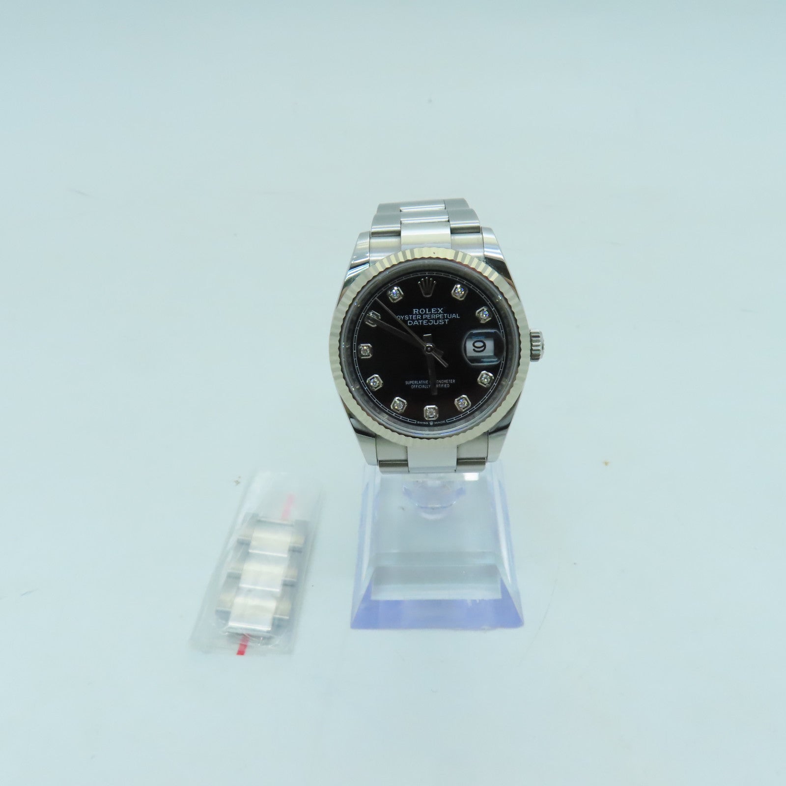 ROLEX Datejust 36mm 不鏽鋼手錶自動機芯銀色/黑色