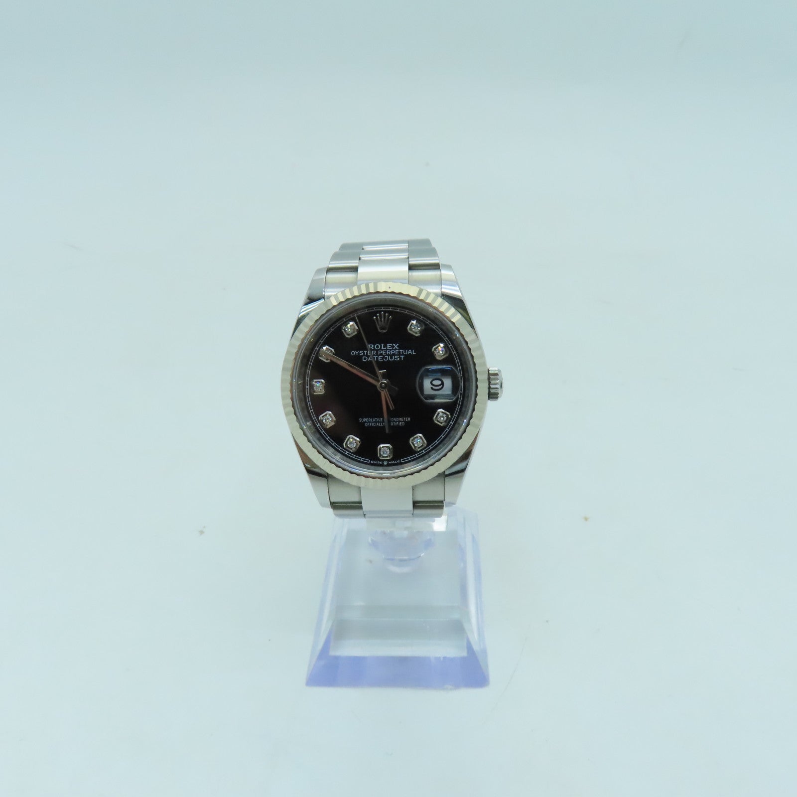 ROLEX Datejust 36mm 不鏽鋼手錶自動機芯銀色/黑色