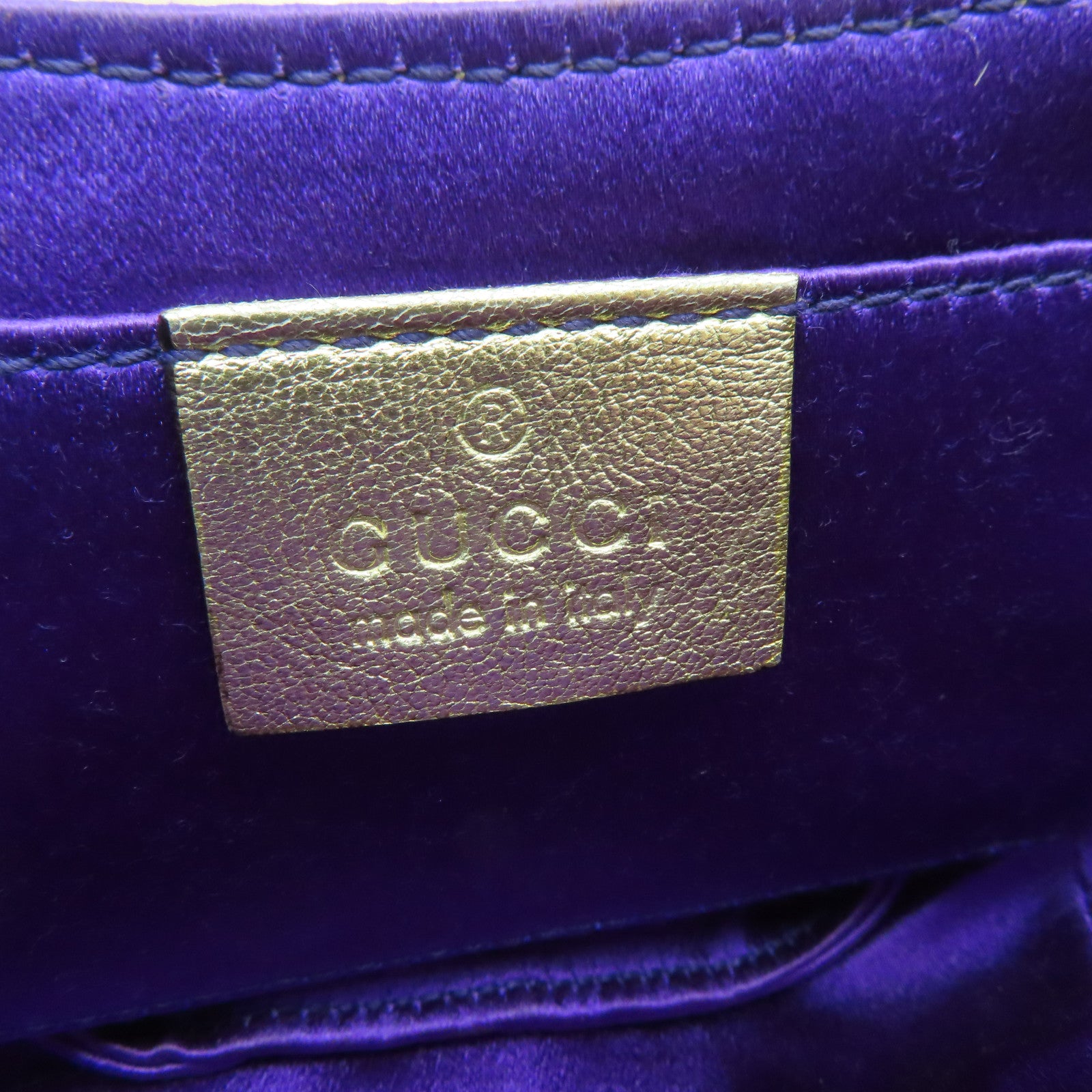 GUCCI 【激減優惠】蛇皮皮革Gucci x Tom Ford SS 2004金扣手挽袋金色