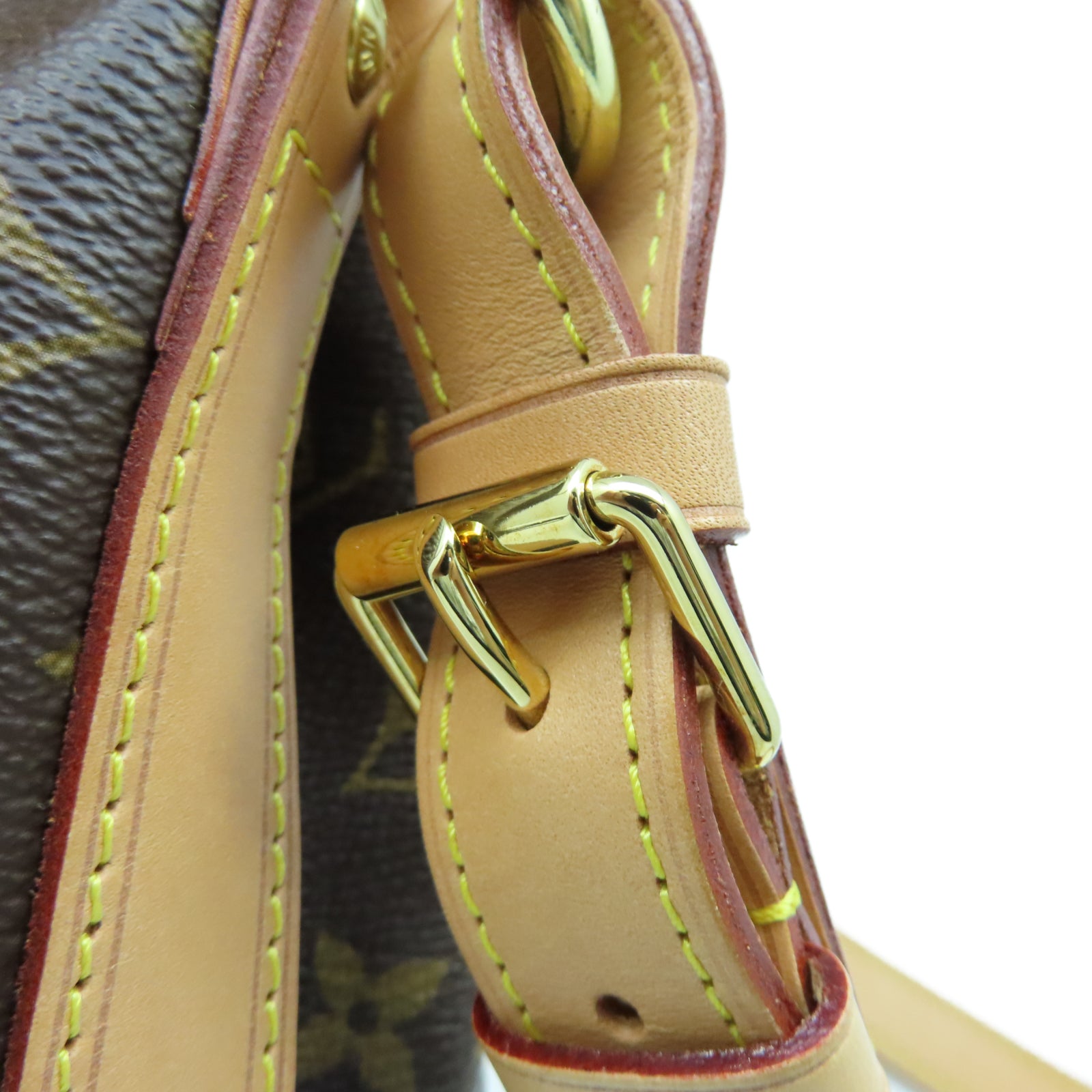 LOUIS VUITTON Monogram Noe BB金扣肩背袋棕色