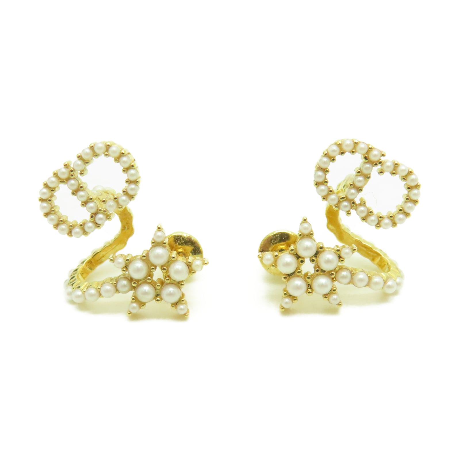 Dior 金屬Earrings耳環金色