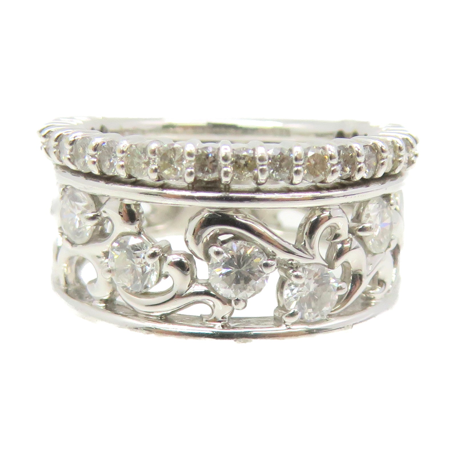 JEWELRY 18K白金/0.532ct钻石Diamond Ring戒指US#6