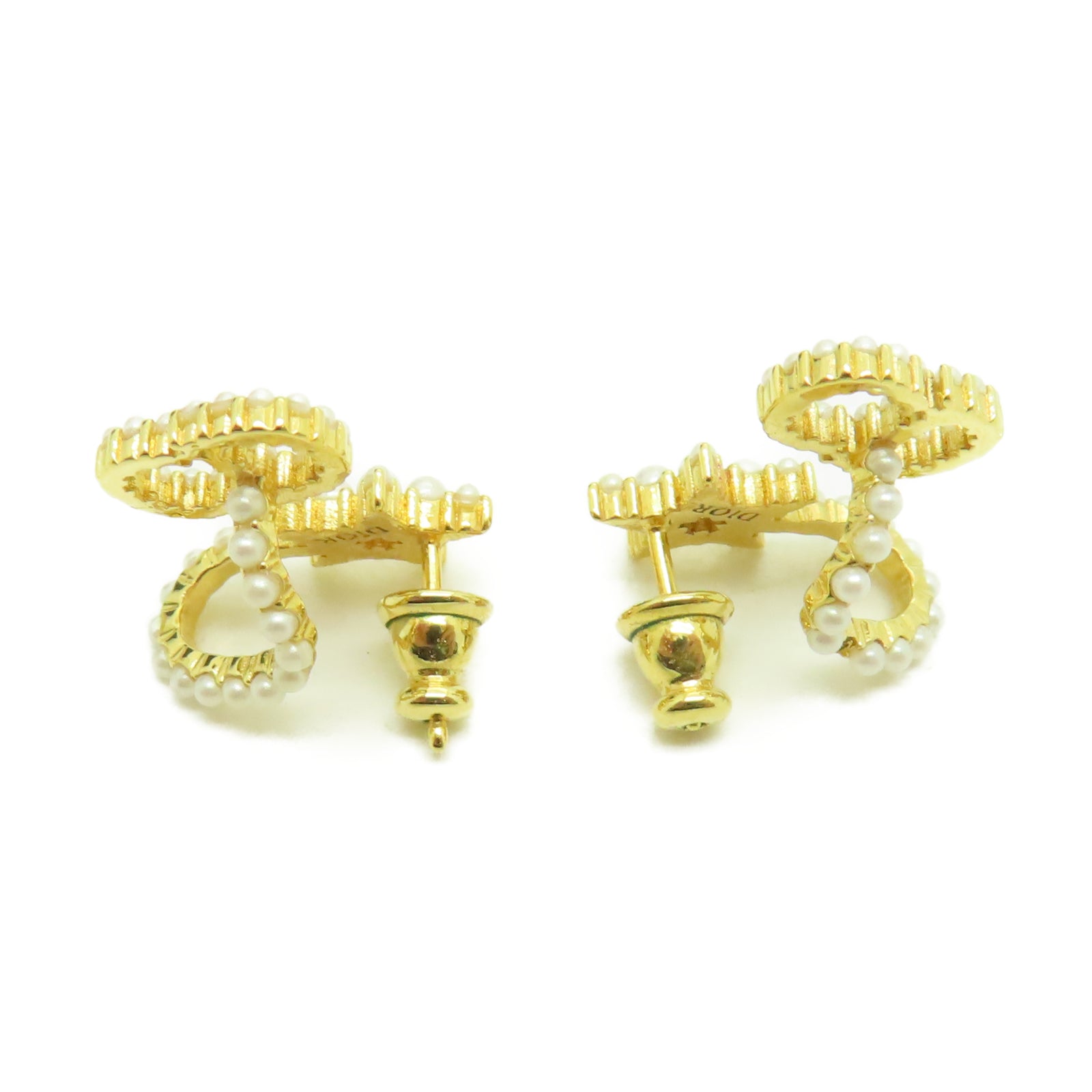 Dior 金屬Earrings耳環金色
