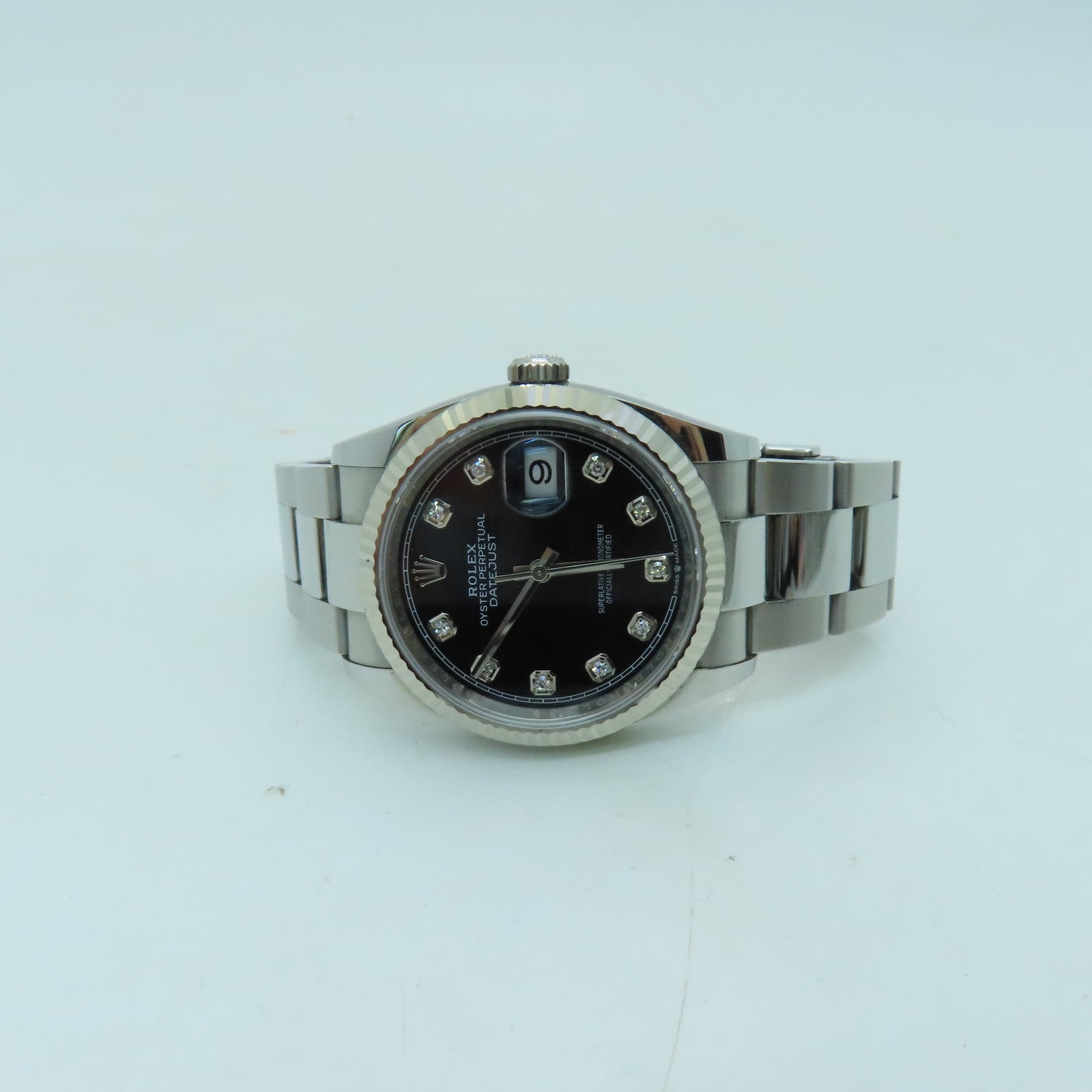 ROLEX Datejust 36mm 不鏽鋼手錶自動機芯銀色/黑色