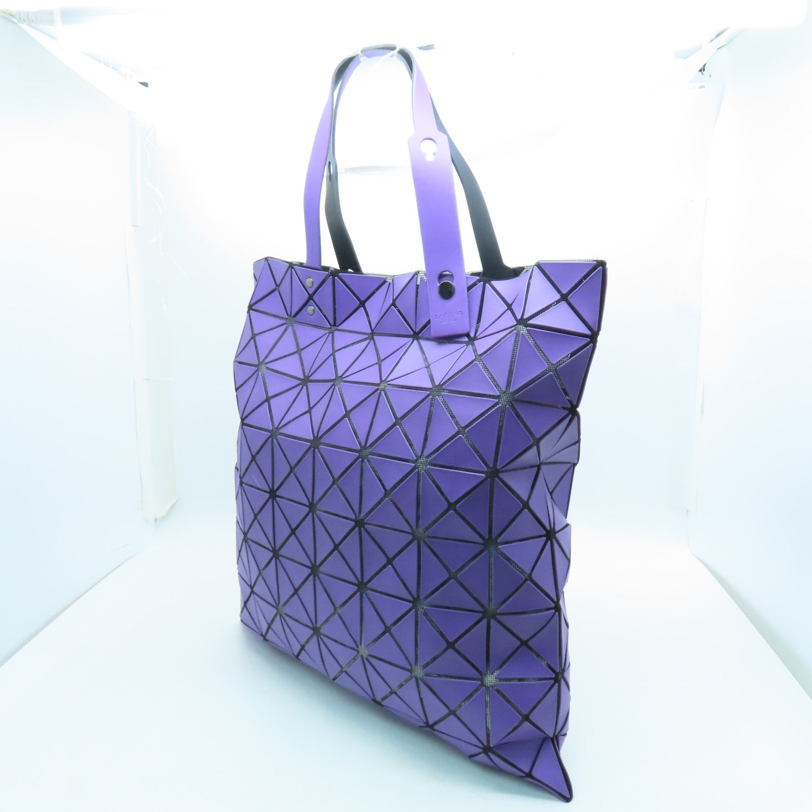 ISSEY MIYAKE PVC Tote Bag銀扣手挽袋紫色