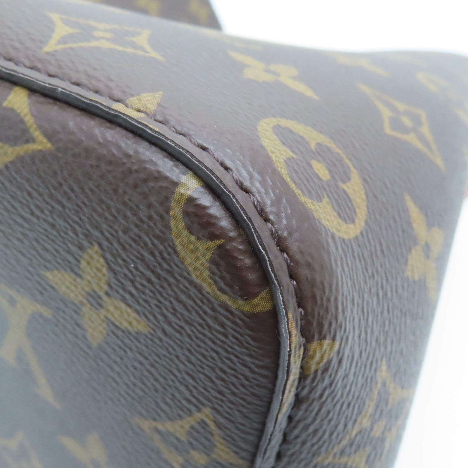 LOUIS VUITTON Monogram NeoNoe金扣肩背袋啡色/粉紅色