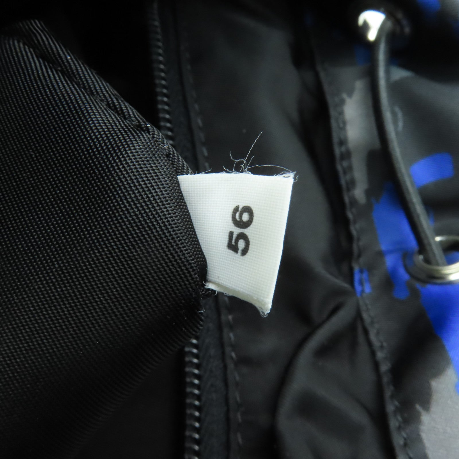 PRADA 尼龍Pistol Pattern Backpack銀扣背包藍色