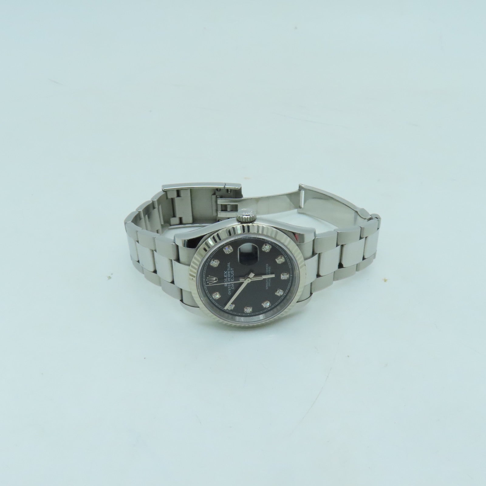ROLEX Datejust 36mm 不鏽鋼手錶自動機芯銀色/黑色