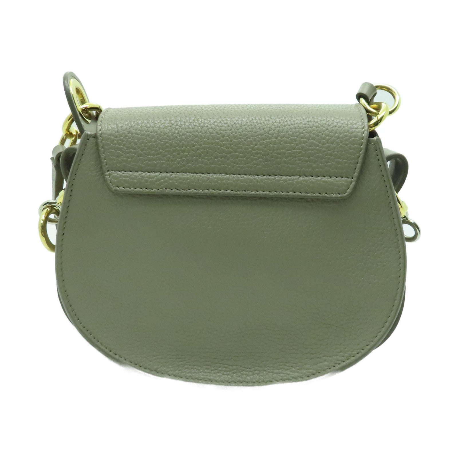 Chloe 牛皮皮革Shoulder Bag金扣手挽肩背兩用袋灰色