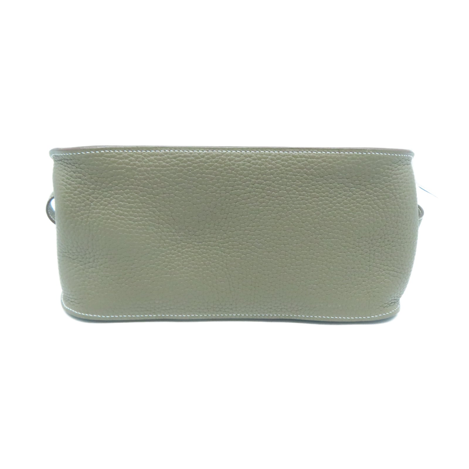 HERMES Taurillon Clemence皮革Jypsiere 28銀肩背袋大象灰色