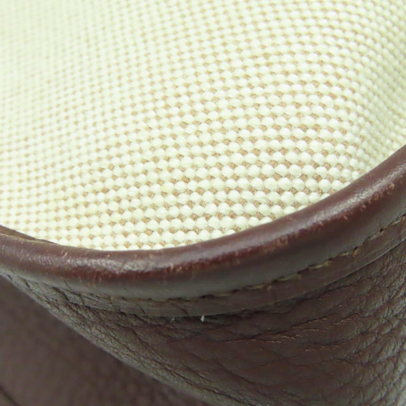 HERMES Toile H/Buffalo Vintage Evelyne GM金扣肩背袋啡色