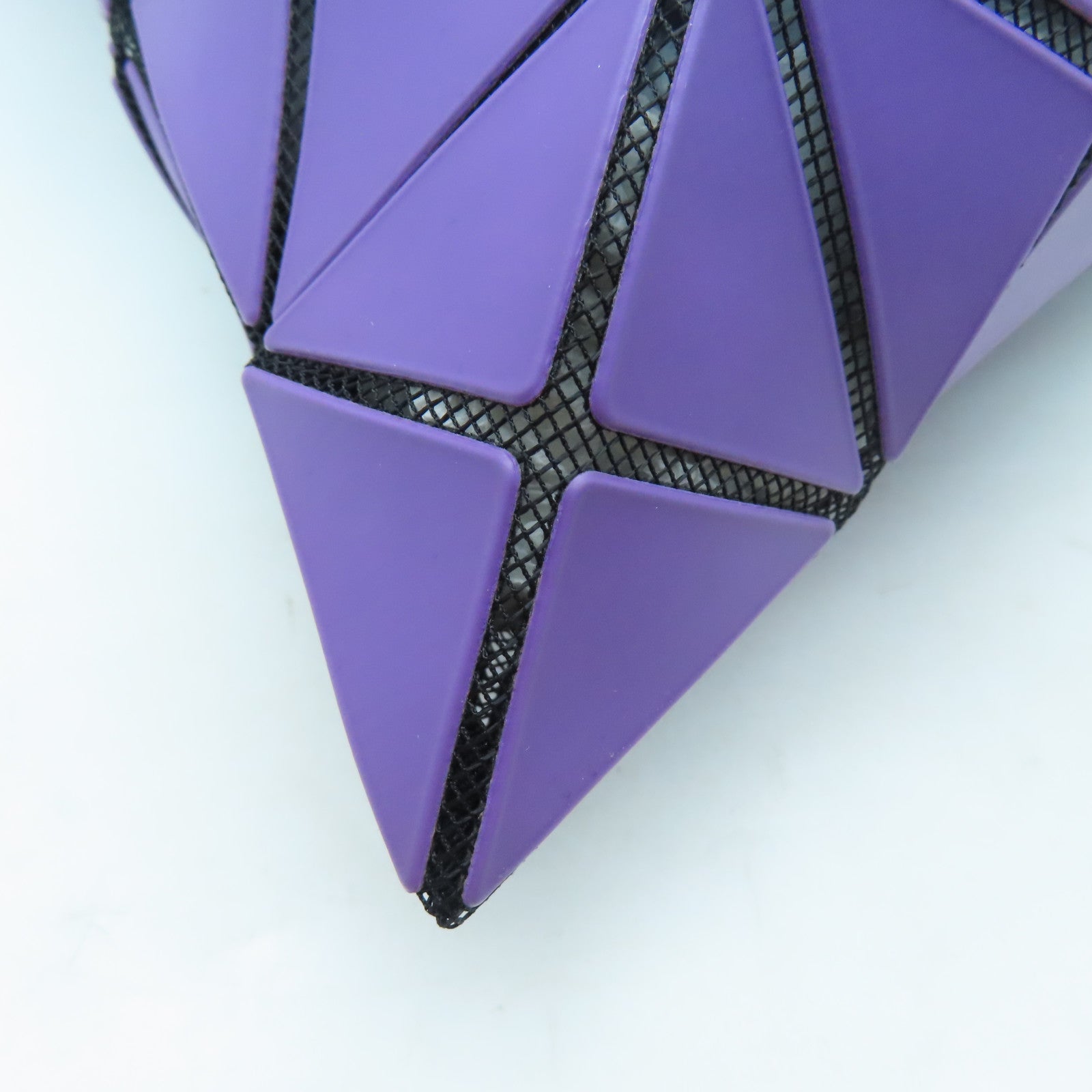 ISSEY MIYAKE PVC Tote Bag銀扣手挽袋紫色