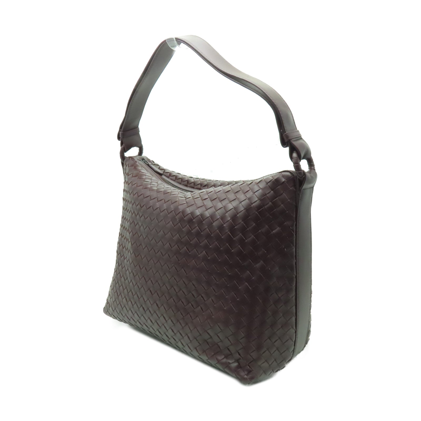 BOTTEGA VENETA 牛皮皮革Intrecciato Nappa肩背袋啡色